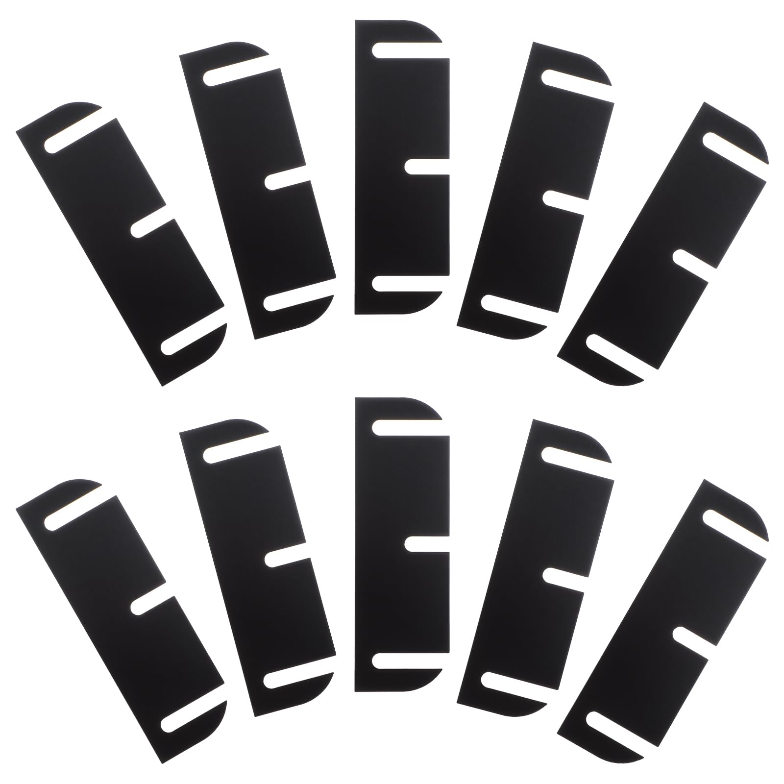 UUDULY  Door Hinge Shims 10 pcs 3 Point 5 Inch Black Spacers for Door Alignment Repair Kit Fix Air Leakage and Misalignment Universal Fit