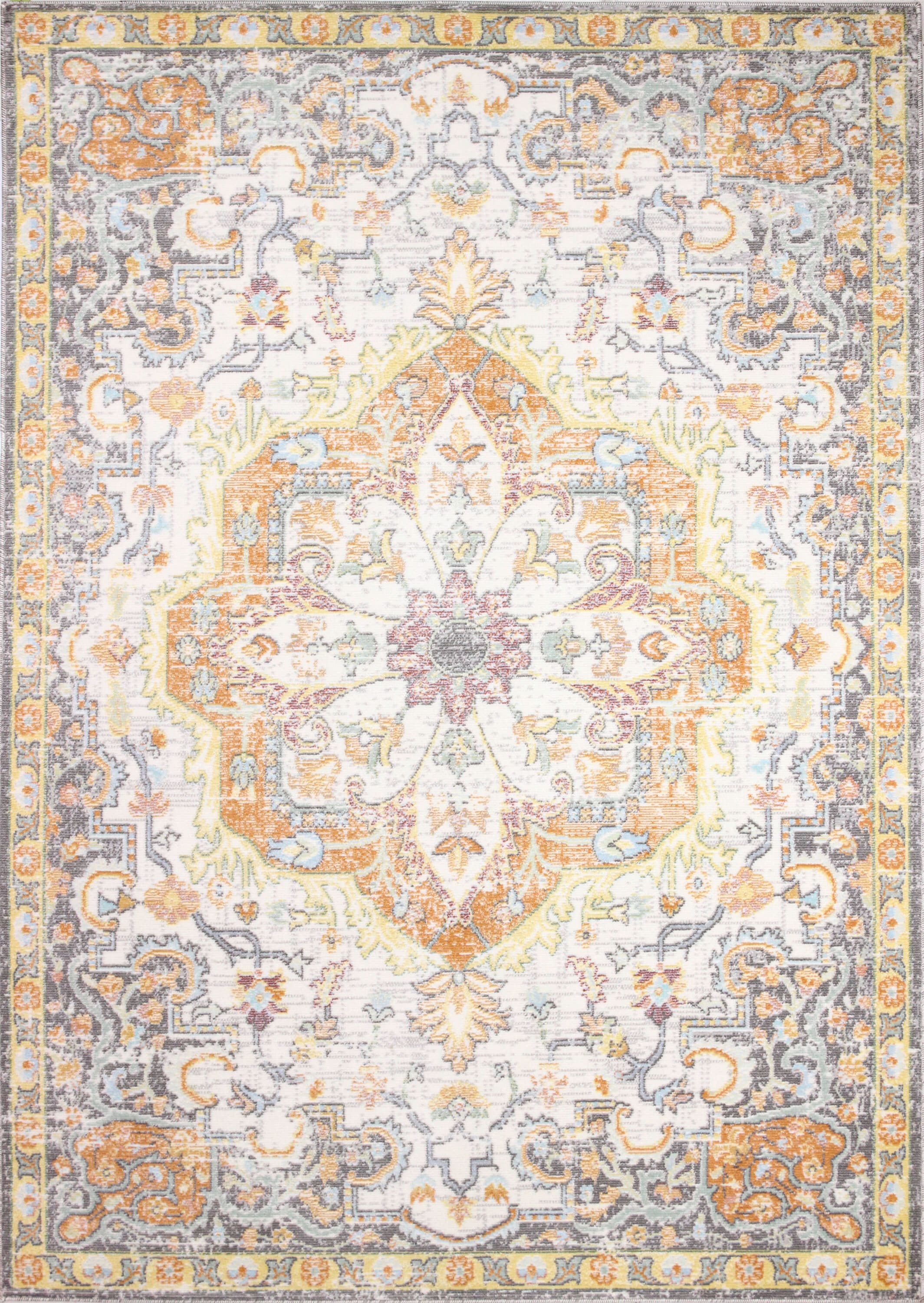 Bashian 649652293981 5 X 8 (ft) Ivory/Taupe Indoor Geometric Oriental Area Rug