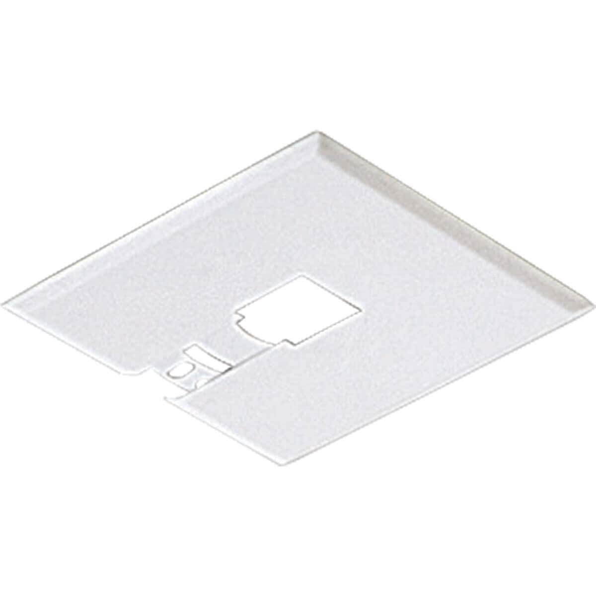 Progress Lighting P9107-28 4-in White Mixed Material Linear Floating Power Feed