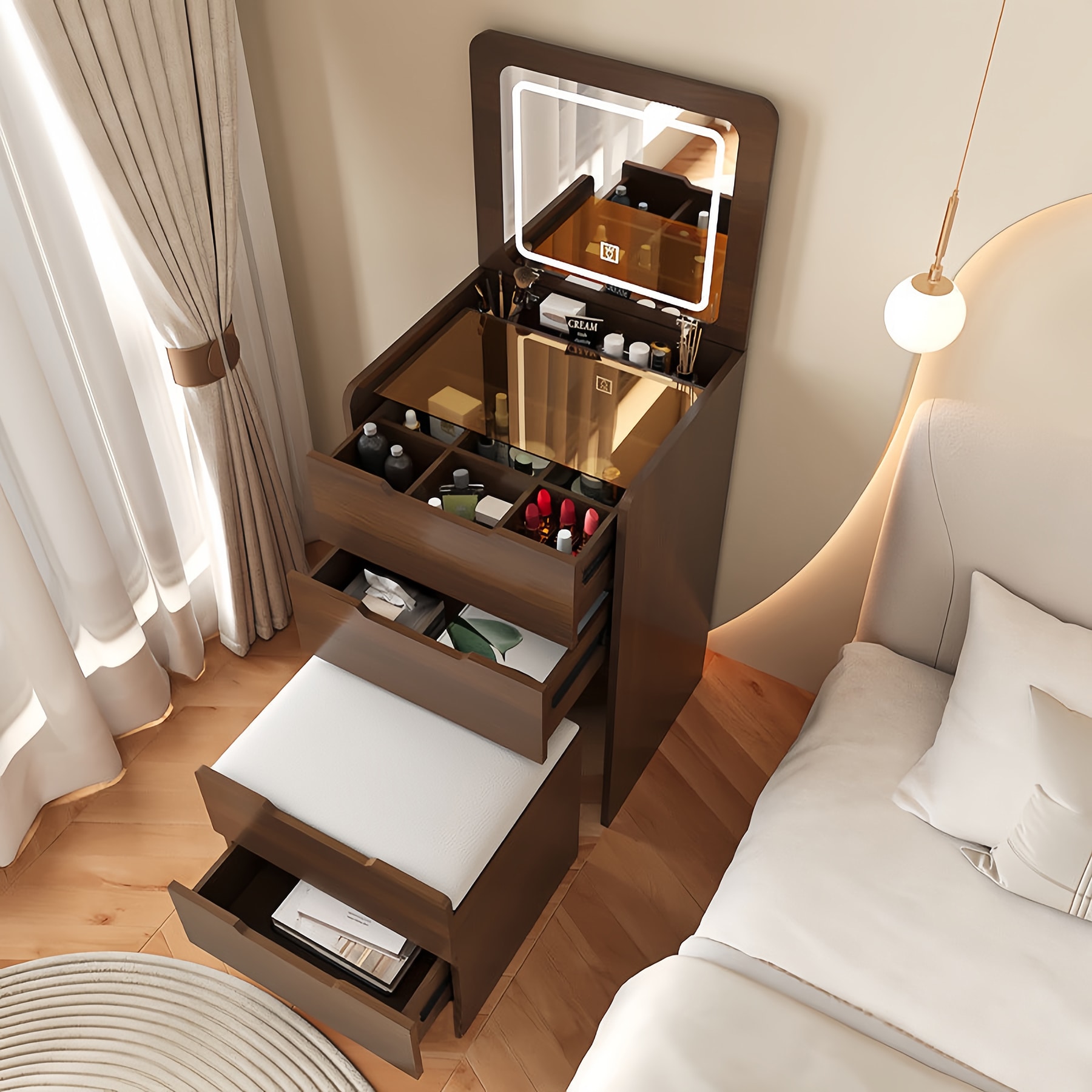 SINOFURN SYD250006WT Bedroom-Vanities - View #5