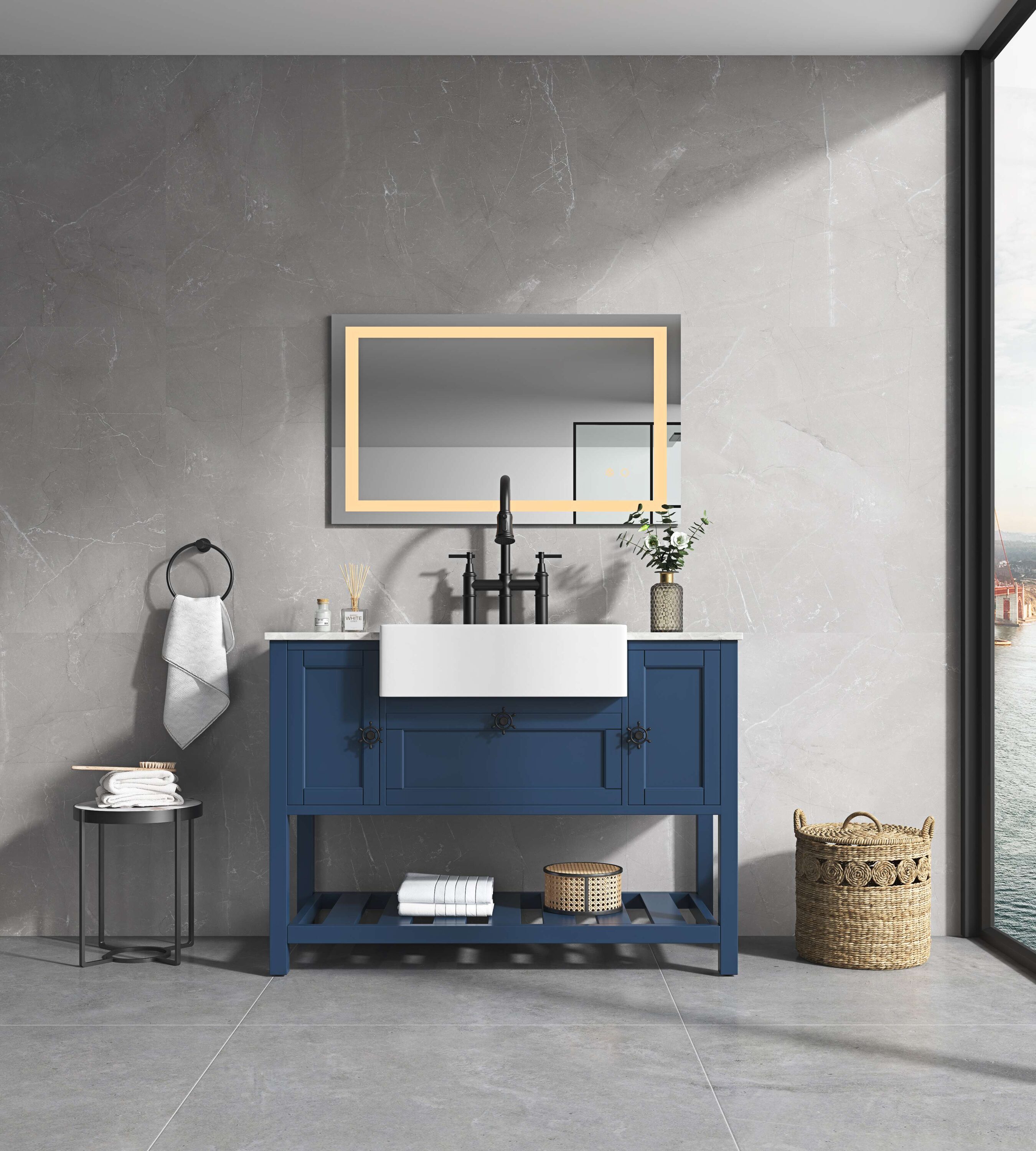 Dexmalle W928P177825 Framed-Bath-Mirrors - View #2