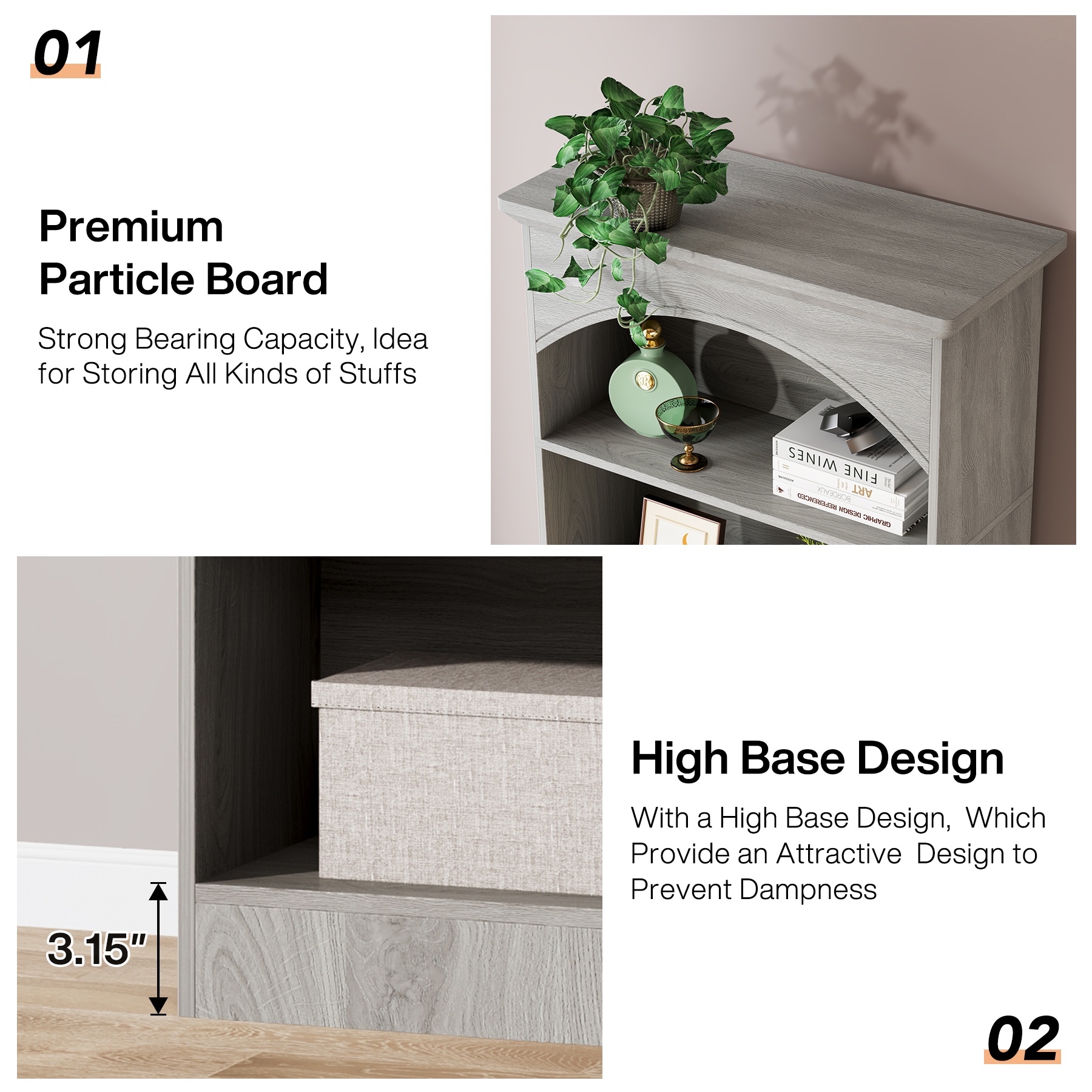 Tribesigns HOGA-J0221 bookcases - View #8