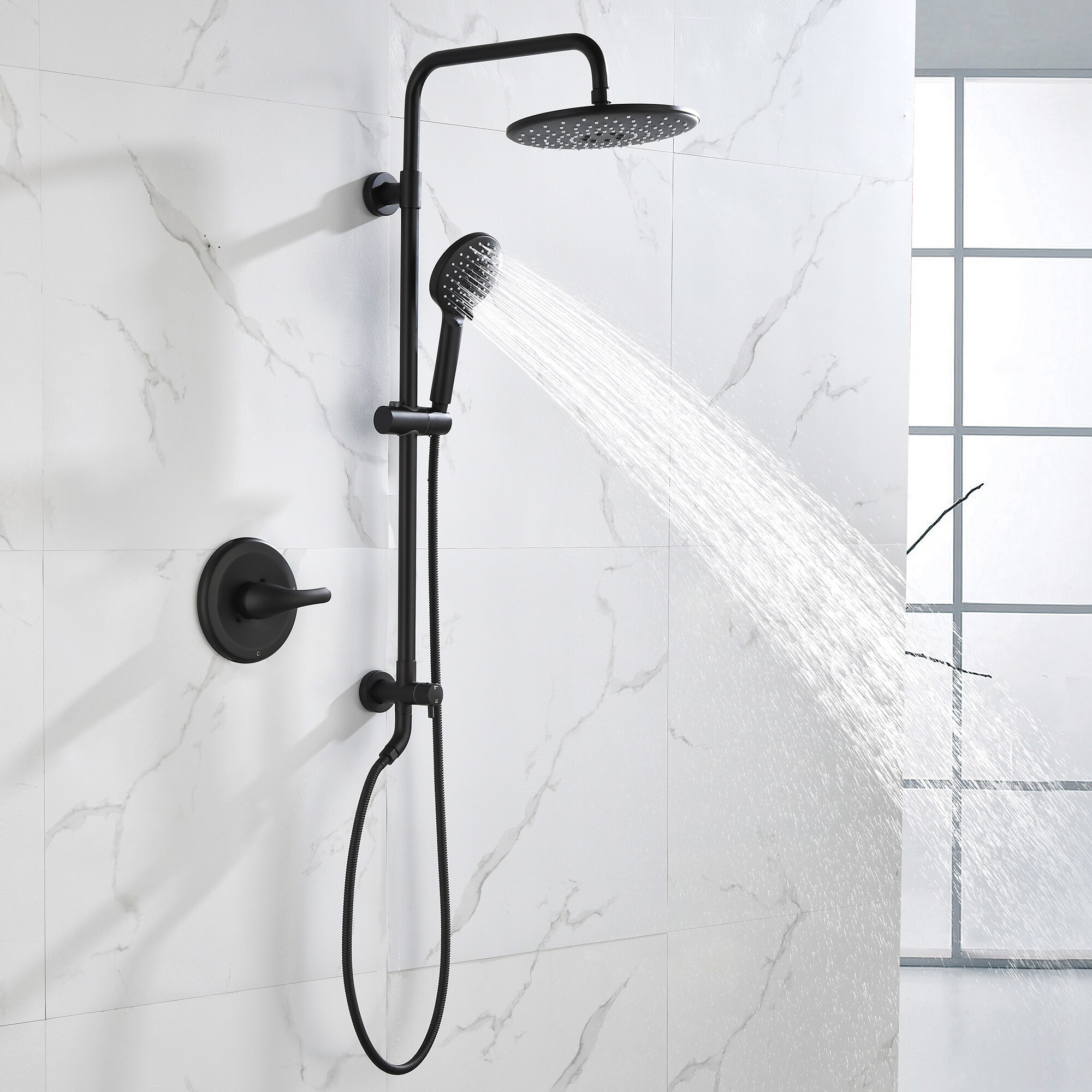 WELLFOR CR-P-10-2W02CP Showerhead-Bar-Panels - View #3
