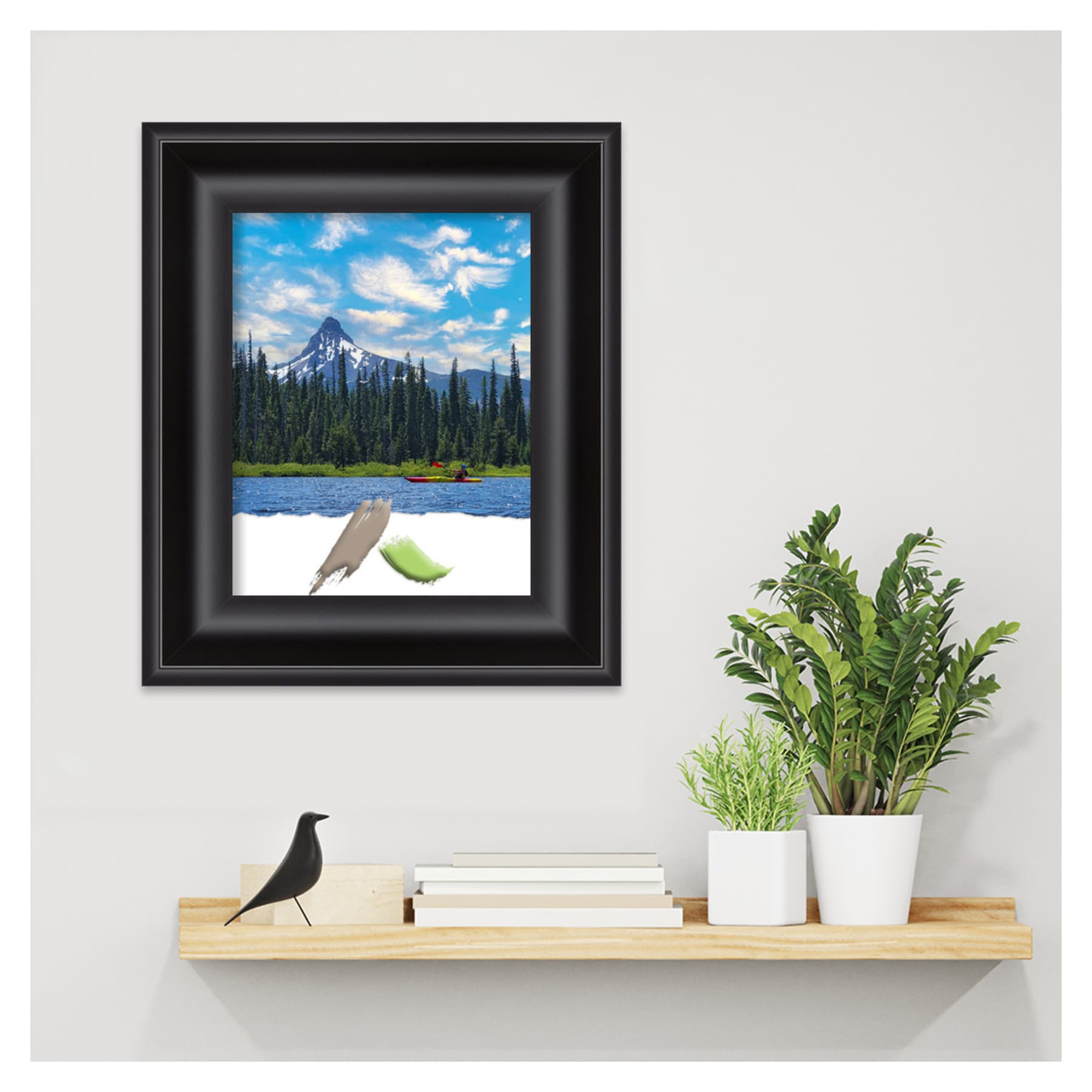 Grand Black 11x14 Polystyrene Wall Picture Frame