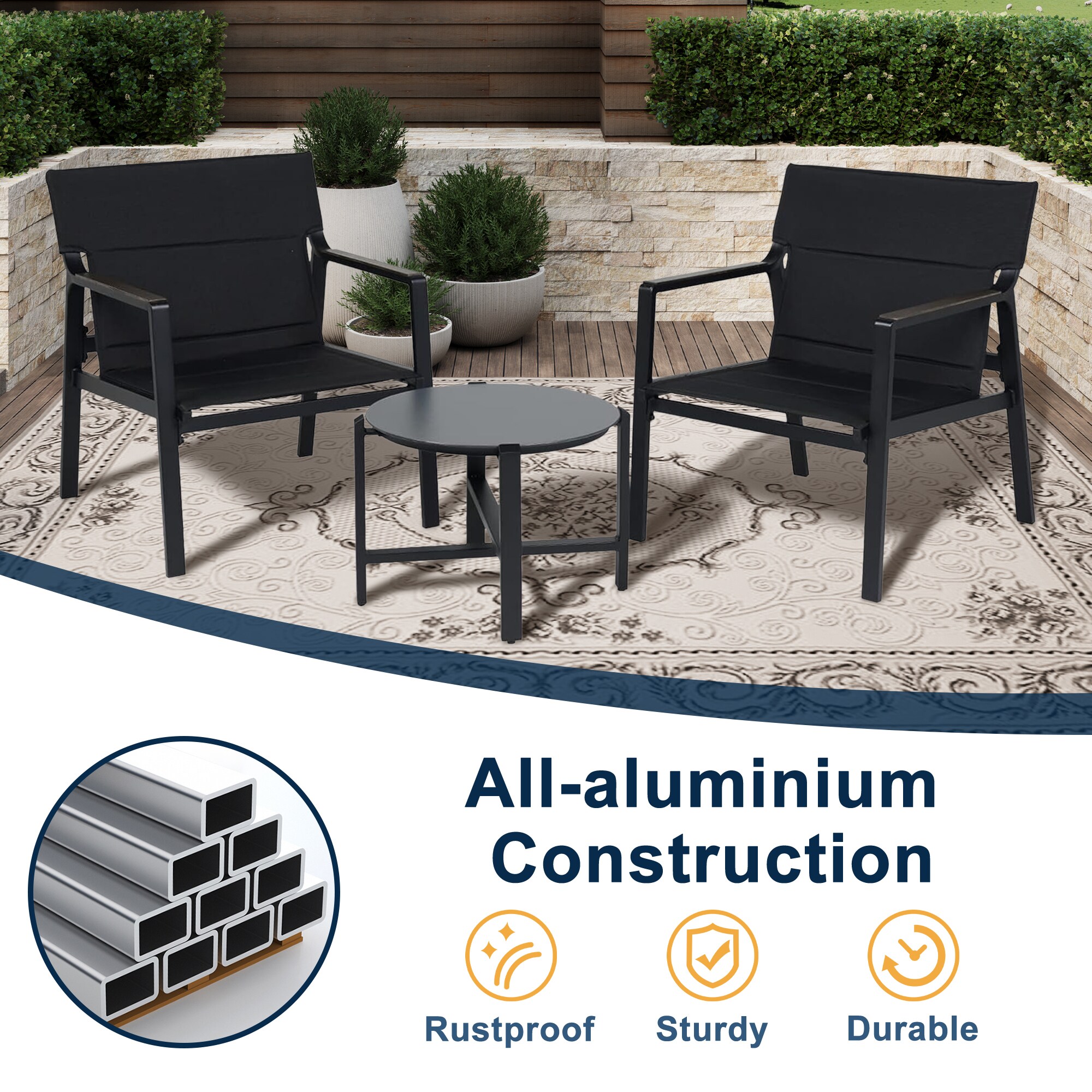 Clihome CL5012720000001 Patio-Conversation-Sets - View #5