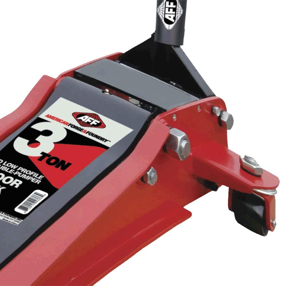 American Forge & Foundry 3 Ton Professional Heavy Duty Floor Jack, Double  Pumper Technology in the Jacks department at Lowes.com