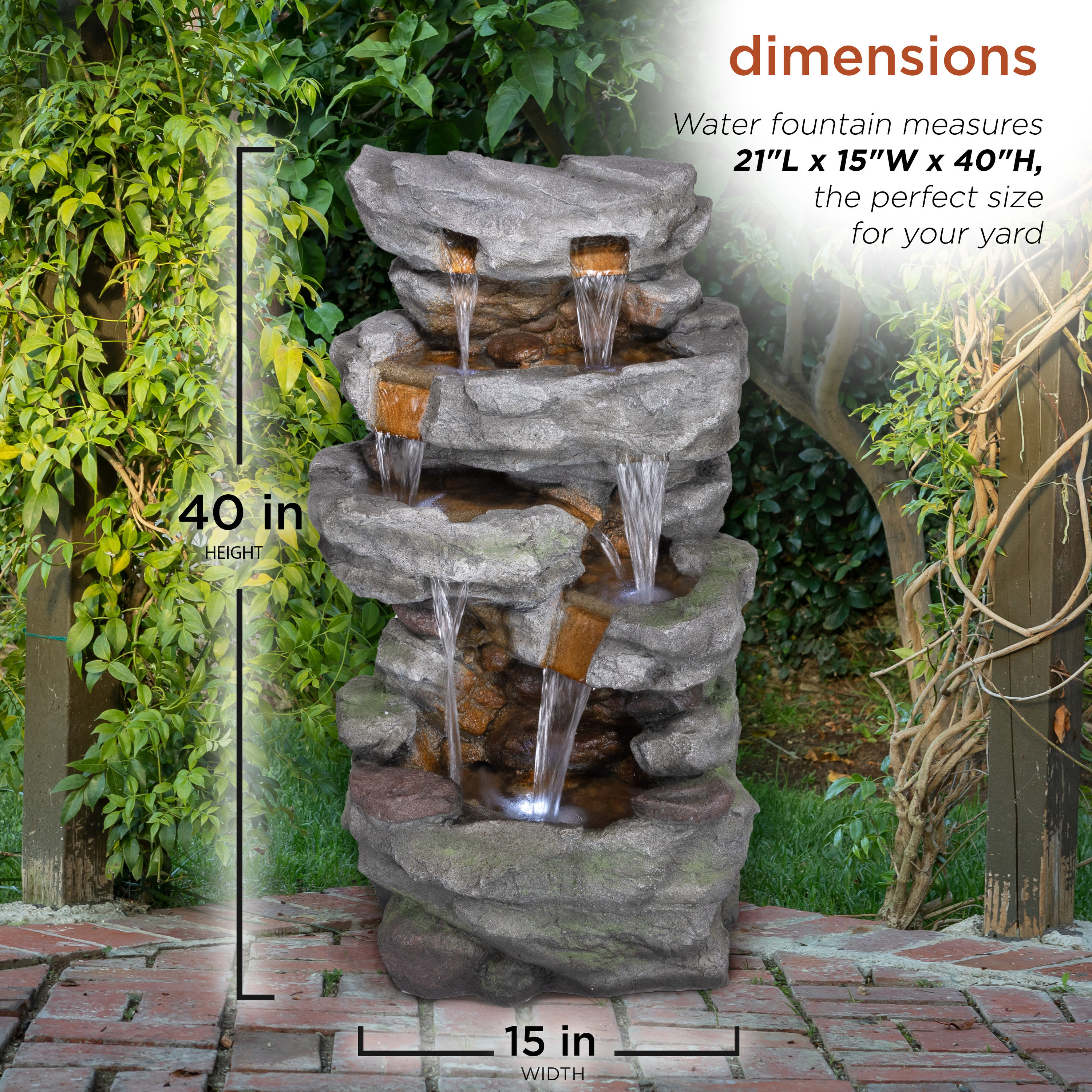 Alpine Corporation TZL284 fountains - View #3