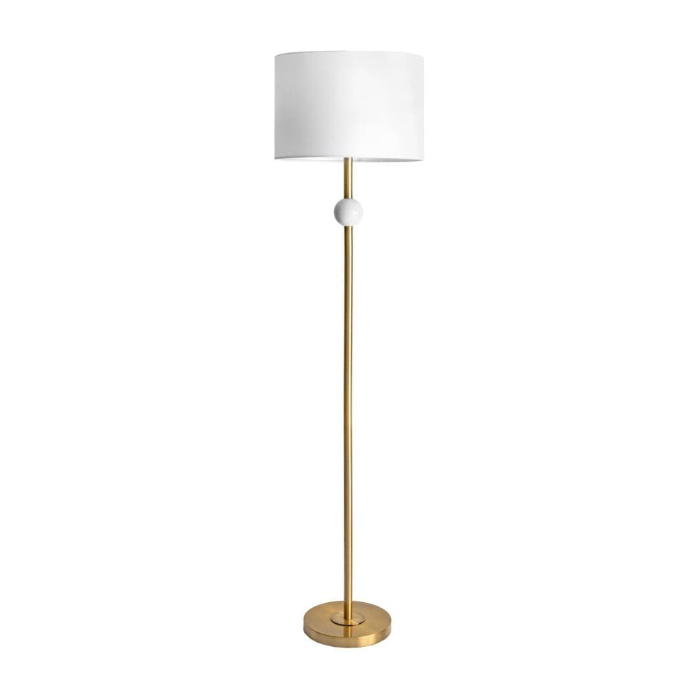 nuLOOM 63-in Gold Floor Lamp
