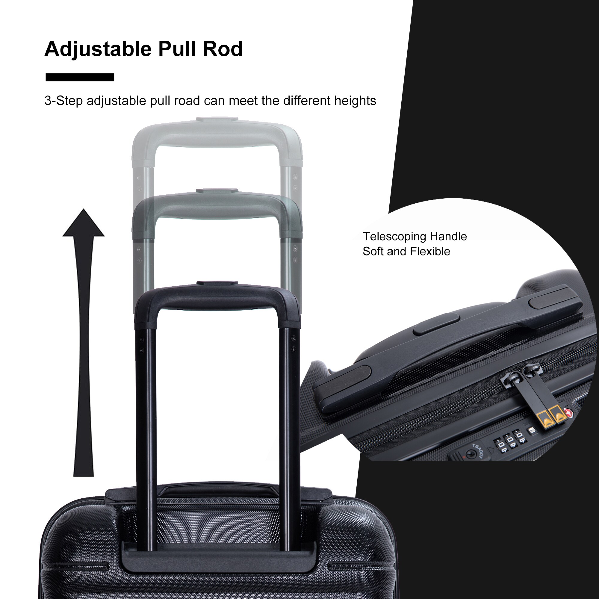 SINOFURN SYD9400016BK Luggage-And-Luggage-Sets - View #3