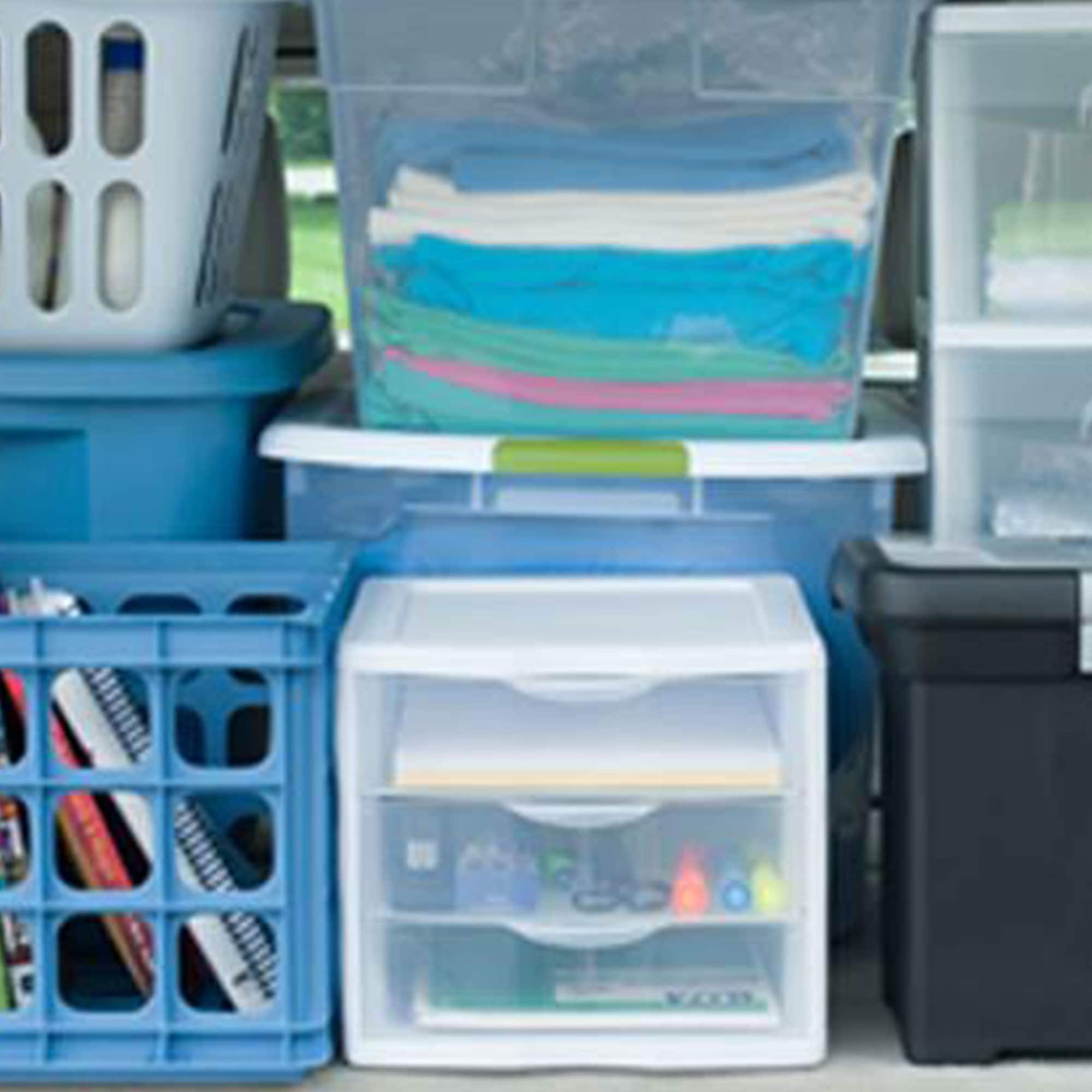Stackable Storage Drawer Organizer - Green - Blue - 8 Colors
