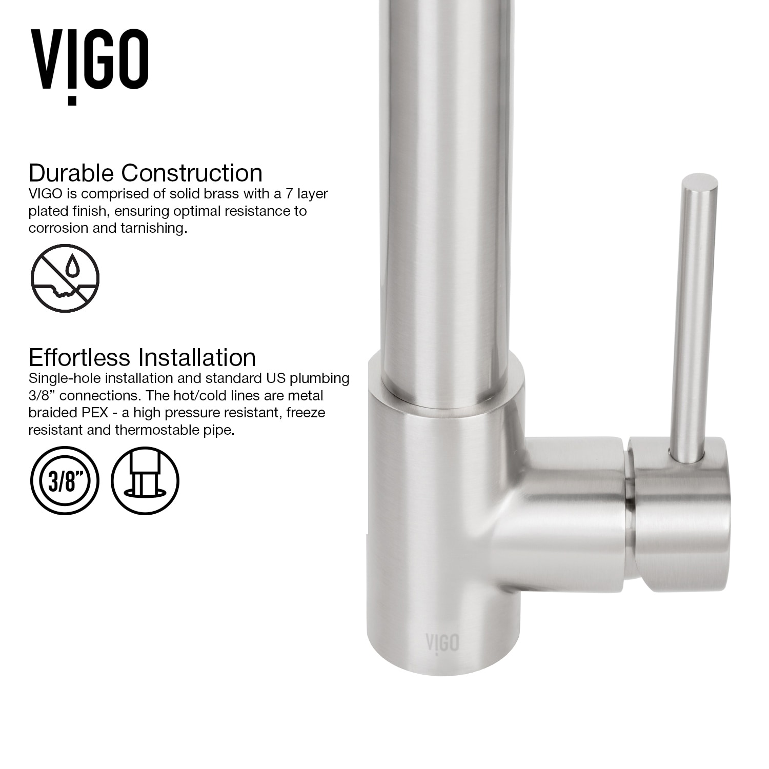 VIGO VG02032ST Kitchen-Faucets - View #7