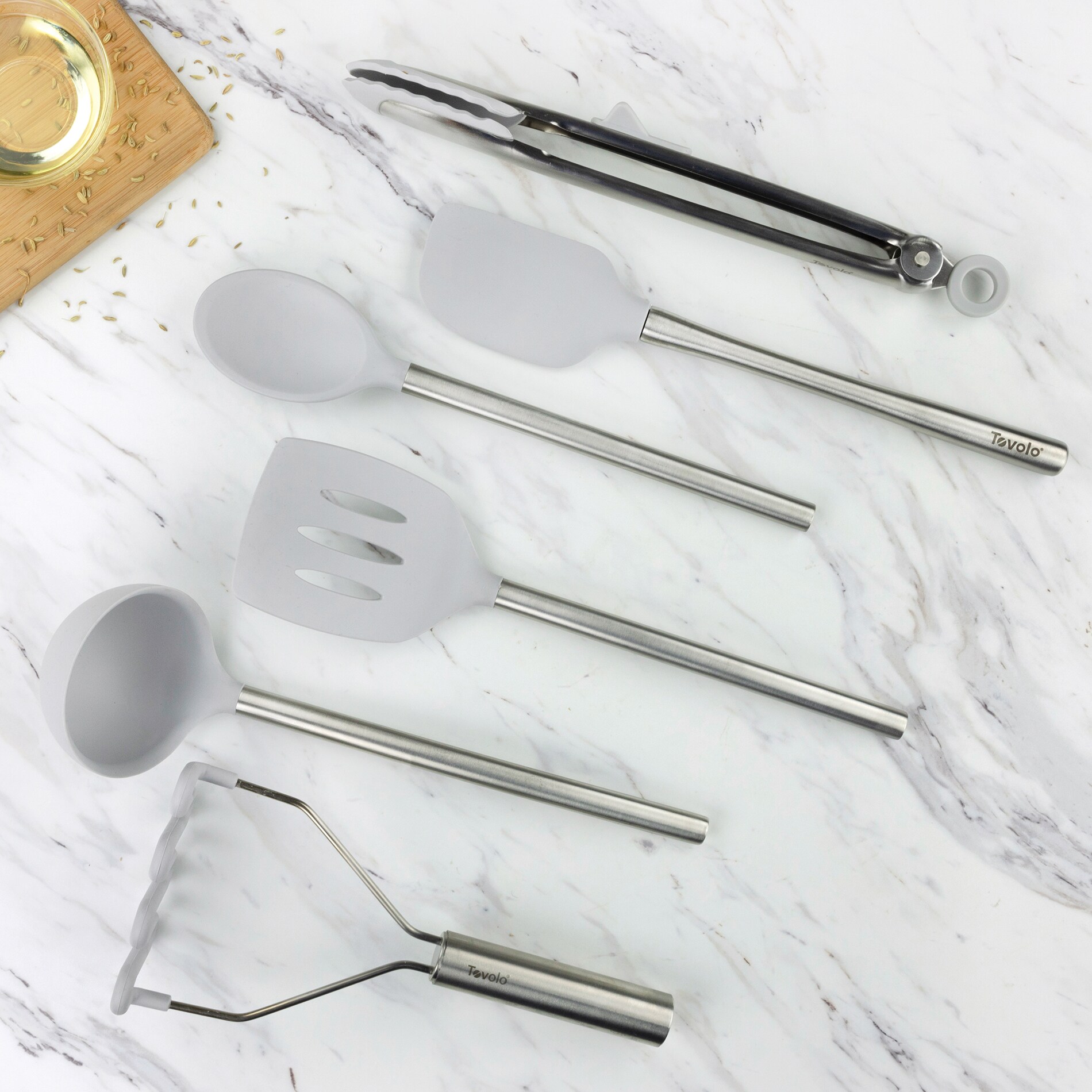 Tovolo 11-Piece Charcoal Utensil Set in the Kitchen Tools department at