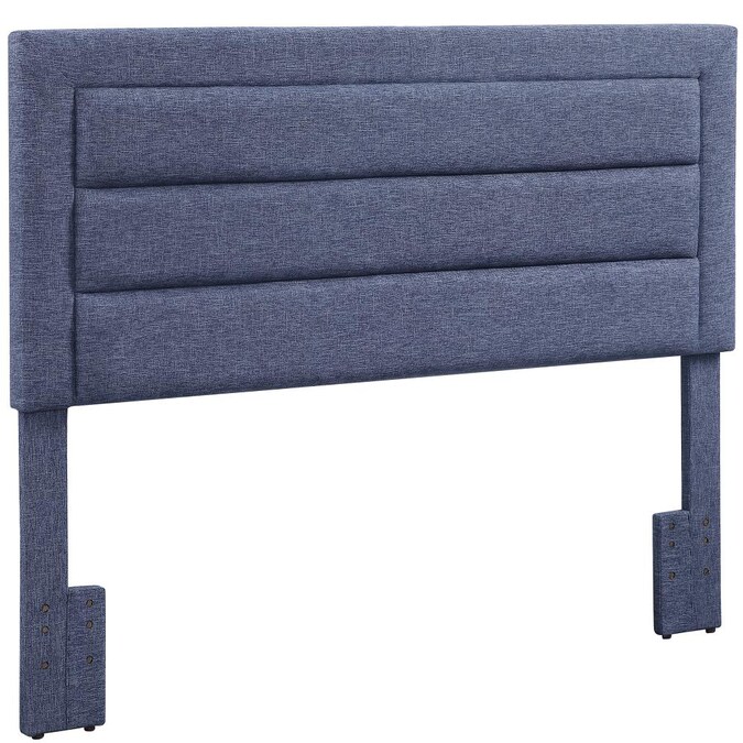 FirsTime FirsTime and Co Gray Full/Queen Linen Upholstered Headboard in ...