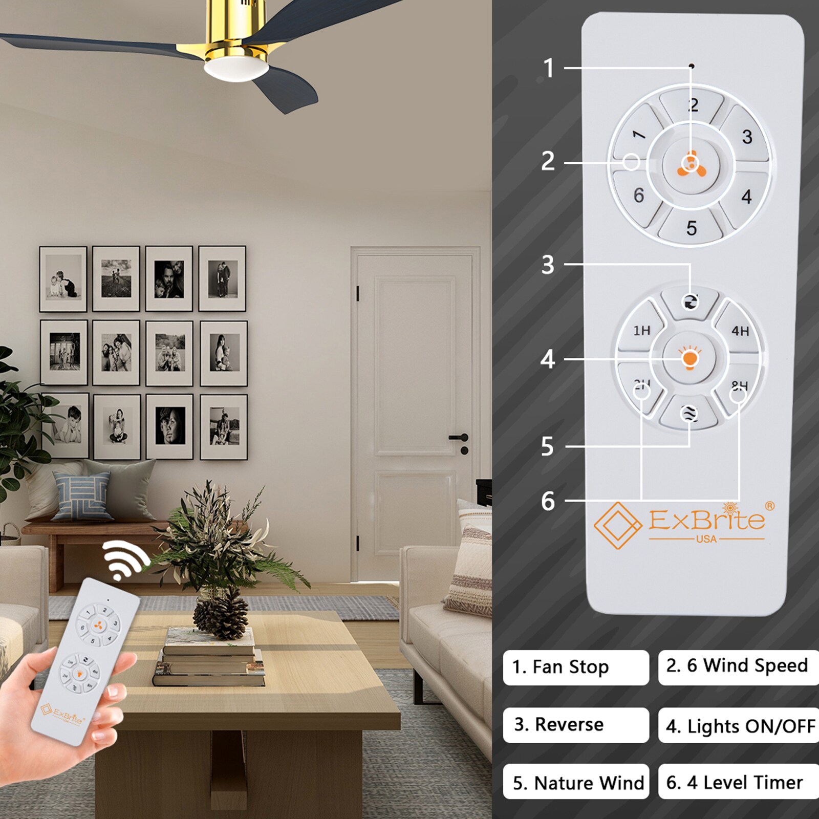 WELLFOR EX-CF5208 Ceiling-Fans - View #13