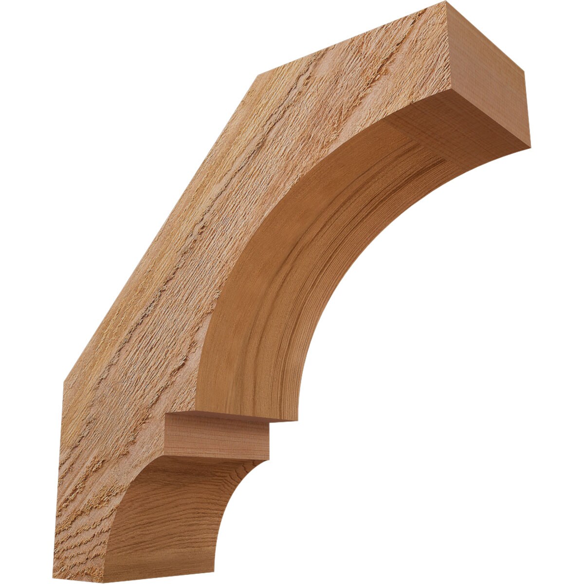 Ekena Millwork BRC04X12X12BOA00RWR 4-in x 12-in x 12-in Western Red Cedar Unfinished Wood Balboa rough sawn