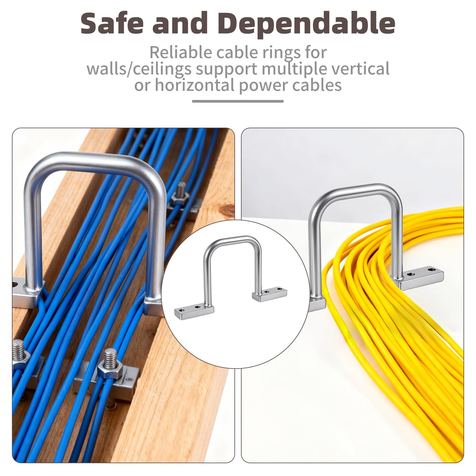 KIWDZFU 25 Pieces Three Inch Aluminum Distribution Rings for Cable ...