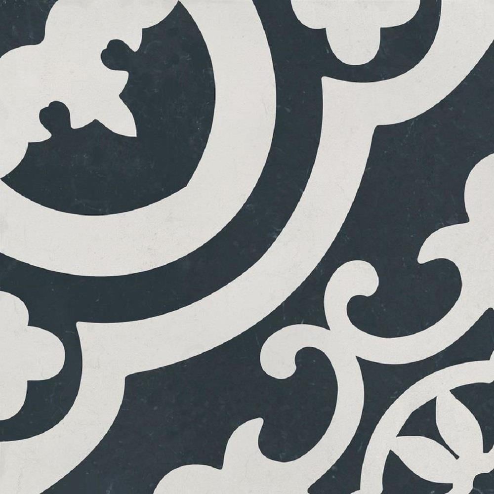 DELLA TORRE Cementina Black and White 8-in x 8-in Ceramic Tile Sample in  the Tile Samples department at Lowes.com