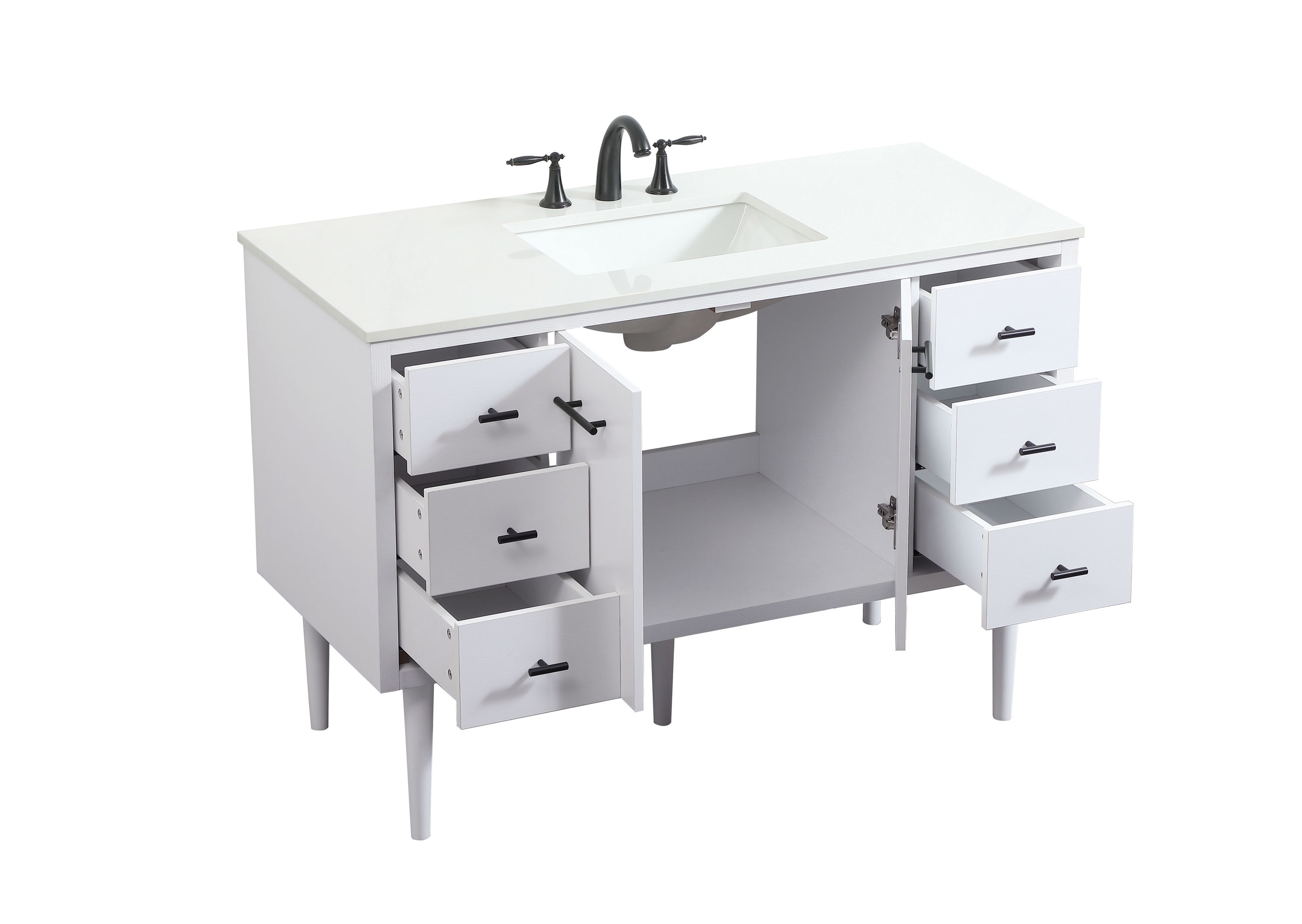 Elegant Decor HF144144MWH Bath-Vanity-Combo - View #13