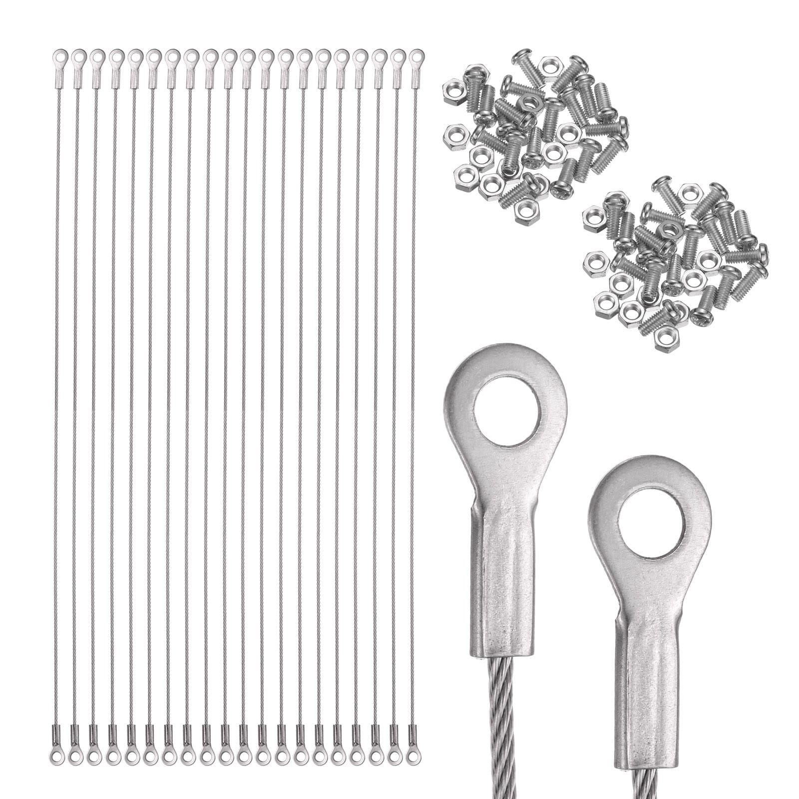 Unique Bargains 20pcs 16 Inch Cabinet Door Restraint with Screws 304 Stainless Steel Cupboard Door Protector Hinge Limiter for Restricting Cabinet Door Swing and Limiting Door Opening Angle #S25093000UX6656