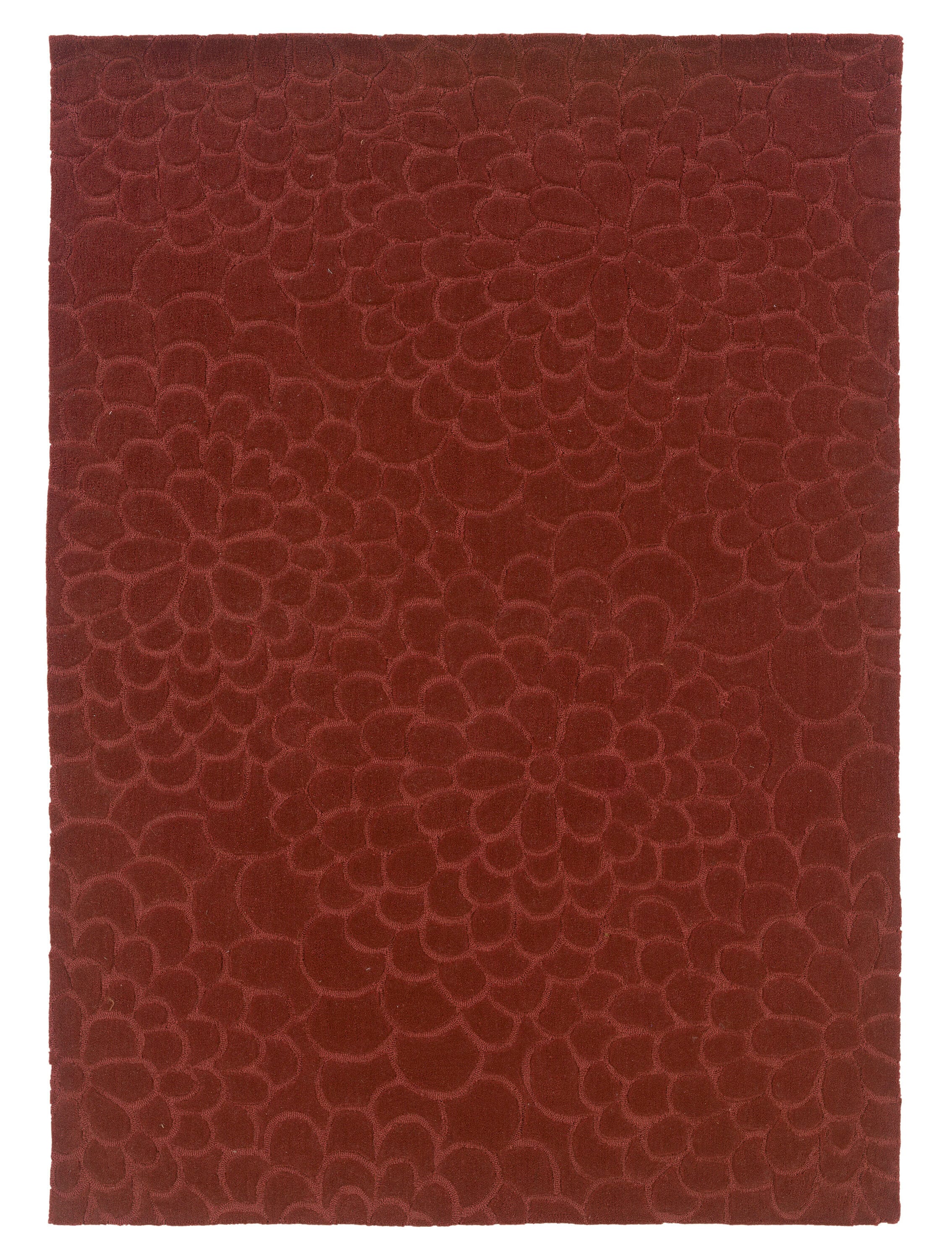 Linon RUG-TARL1281 Trio 8 x 10 (ft) Tufted Polyester Cinnamon Rectangular Indoor Floral/Botanical Area rug