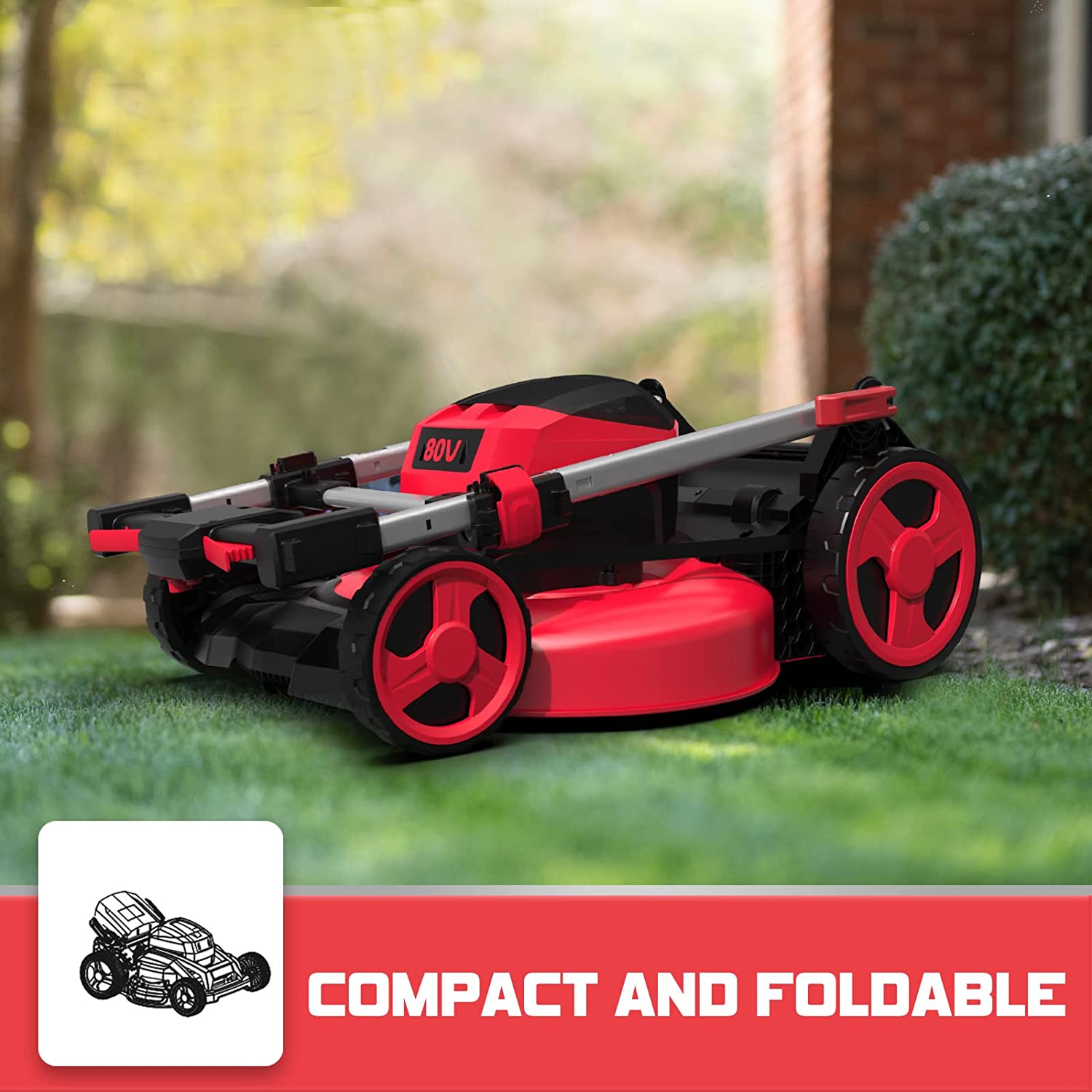 PowerSmart PS76822SRB Cordless-Elec-Push-Mowers - View #7