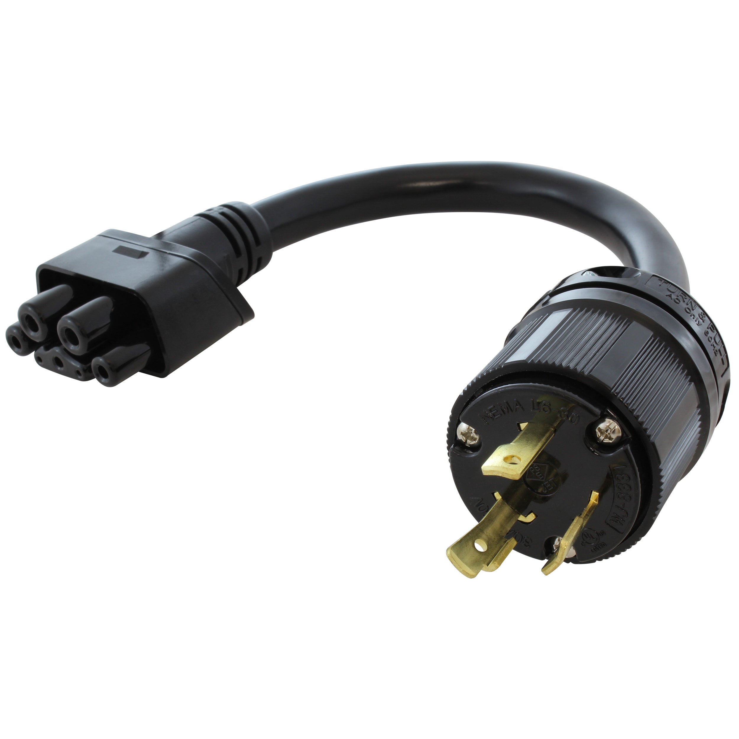 AC WORKS G2EVL630PT-24A 24A NEMA L6-30 Adapter For Gen. II Tesla Mobile Connector EV Electric Vehicle Charger Adapter
