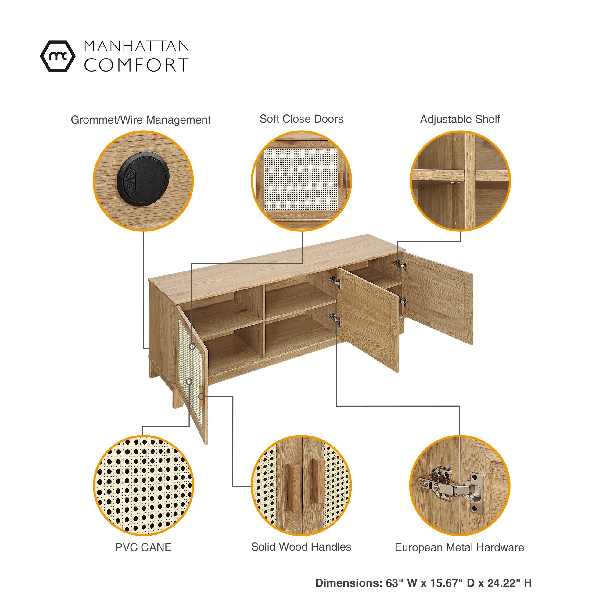 Manhattan Comfort TV-3GLF-NA Tv-Stands - View #4