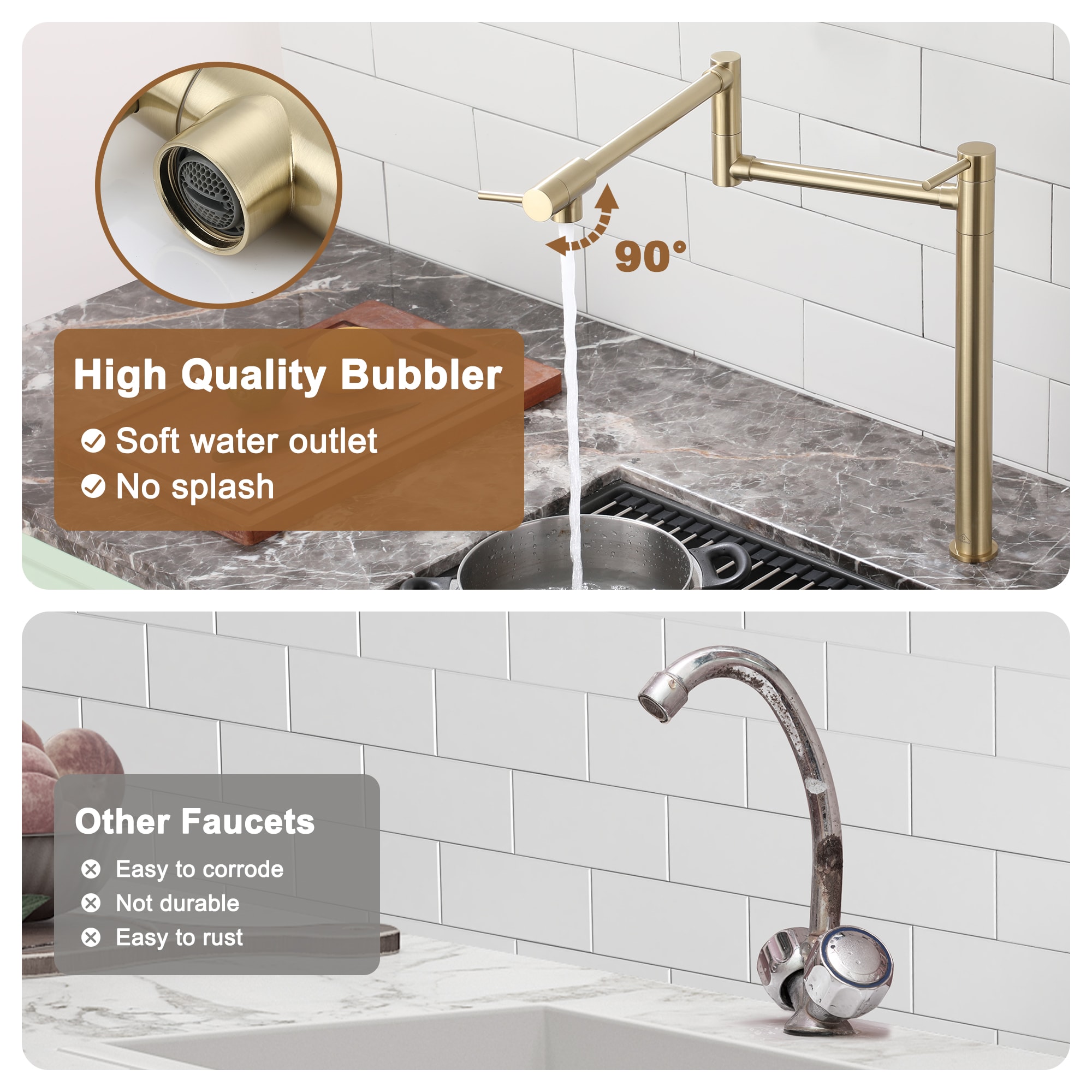 CASAINC KCLT0027-BG Kitchen-Faucets - View #7