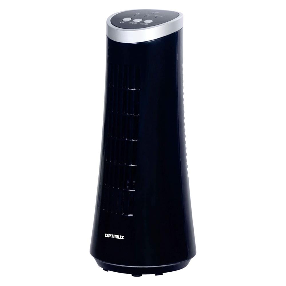 Optimus 849105315M 2-Inches 120 -Volt 3 -Speed Indoor Black Oscillating Tower Fan