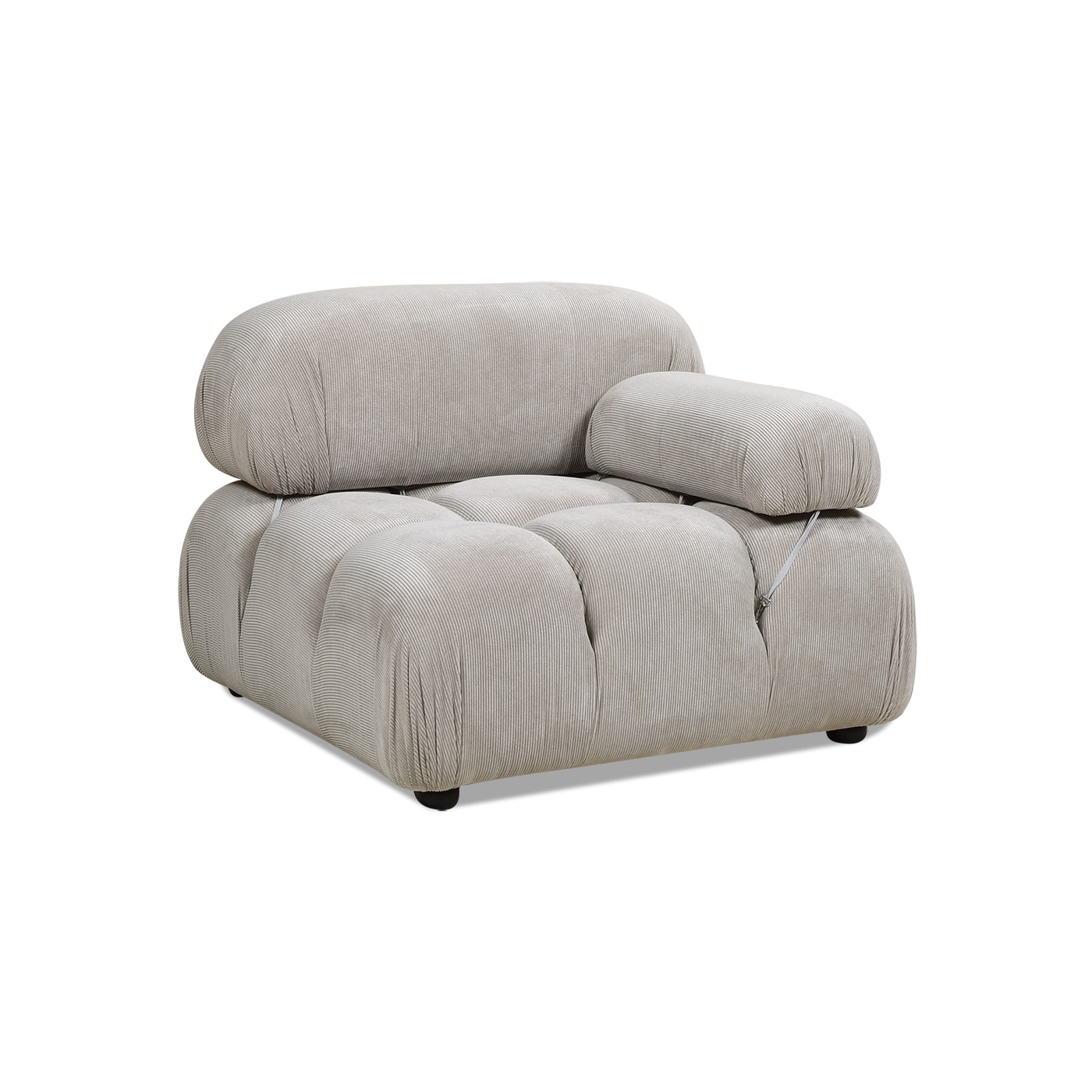 Jennifer Taylor Home 60260-MYG-MY Marcel Modern Pebble Gray Accent Chair