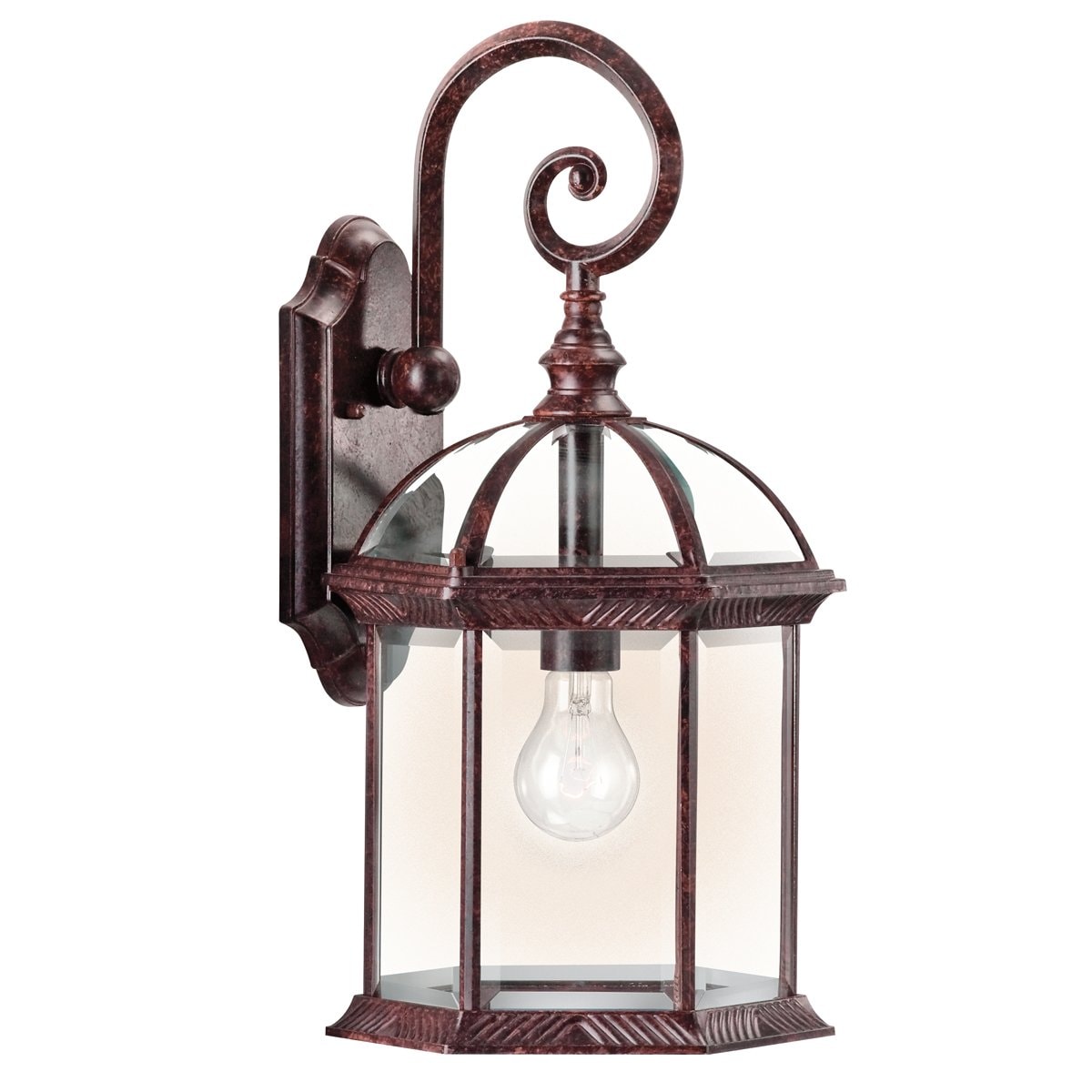 Kichler 49186TZ Barrie 1 -Light 19.0-in H Bronze Hardwired Outdoor Wall Light