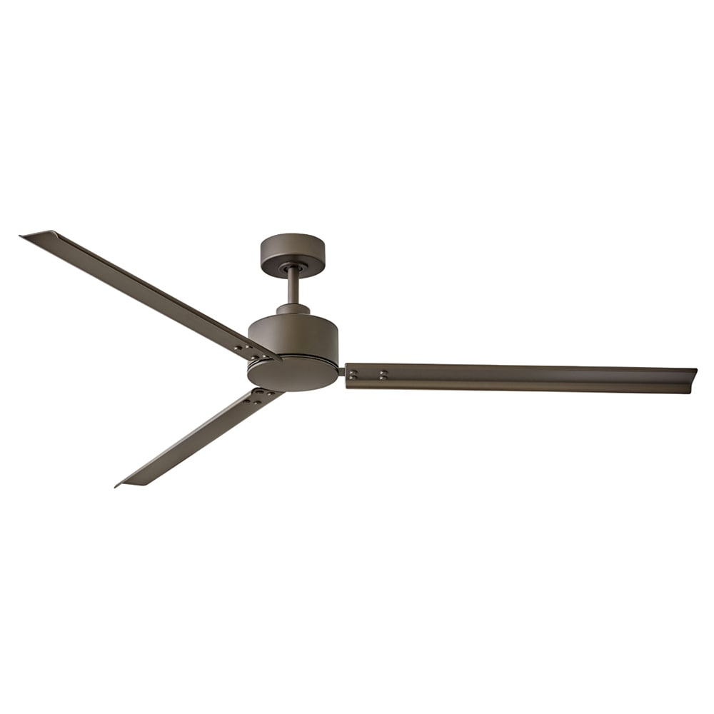 Hinkley Indy Flush 58-in Matte black Indoor/Outdoor Flush Mount Smart Ceiling Fan and Remote (3-Blade) 901058FMB-NDD Sansujyuku sansujyuku.com