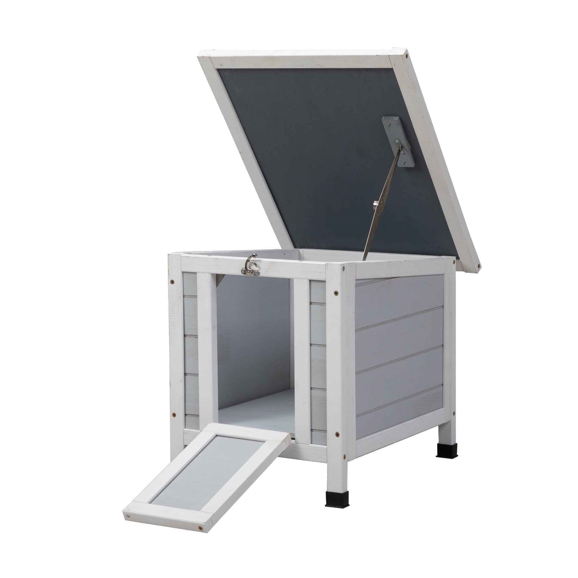 Coziwow CW12T0337-L02 Gray Wood Rabbit hutch