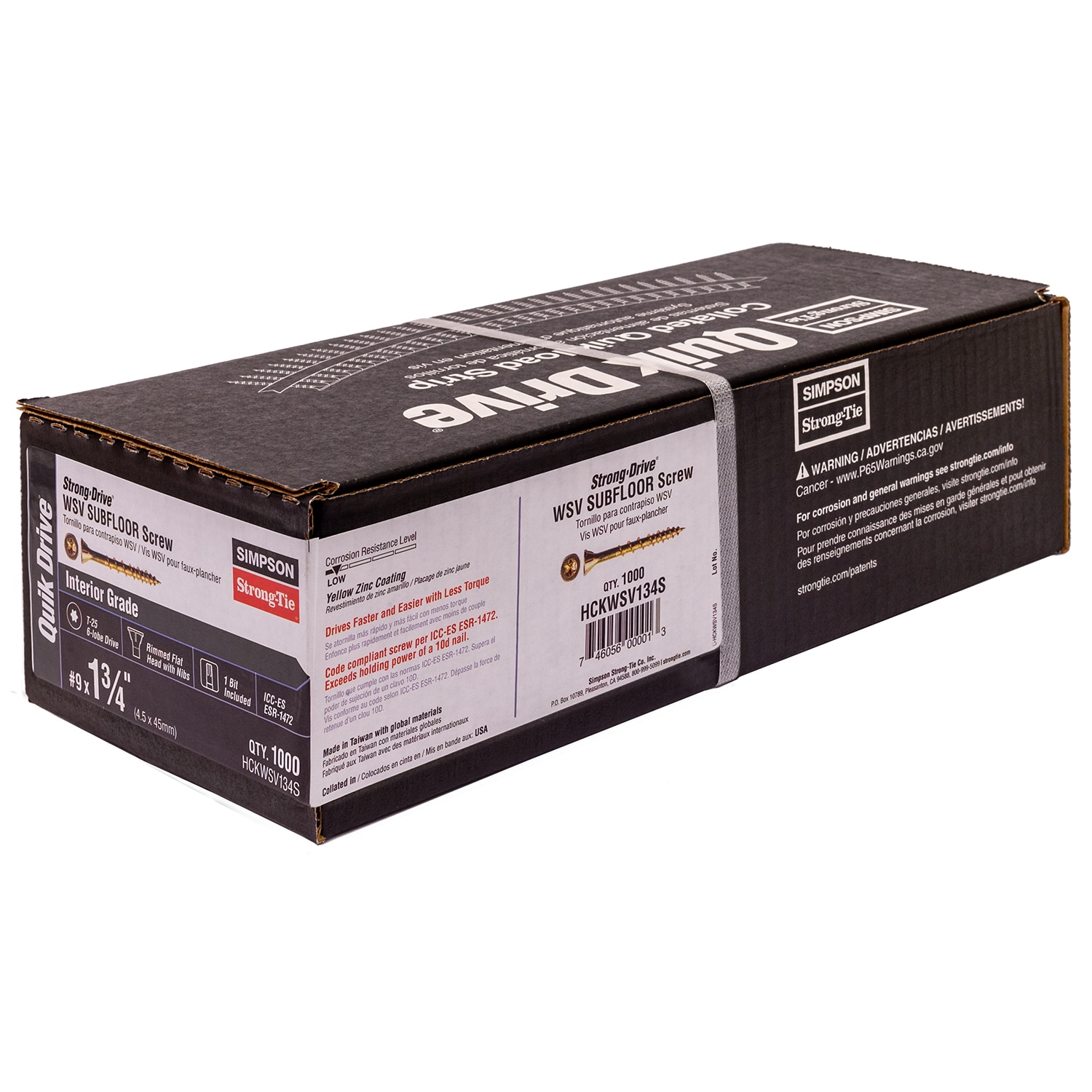 QUIK DRIVE BY SIMPSON STRONG TIE HCKWSV134S Wood-Screws - View #3