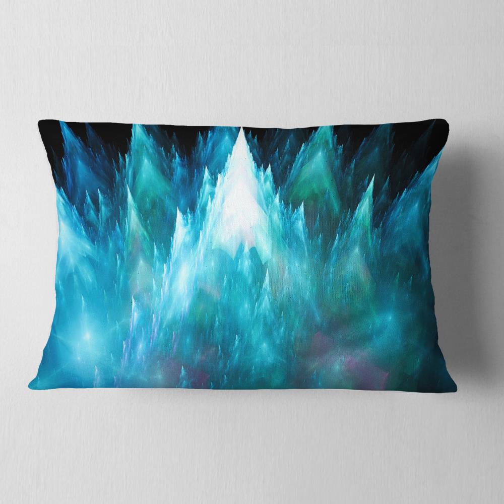 Designart CU16157-12-20 12-in x 20-in Blue Indoor Decorative Pillow