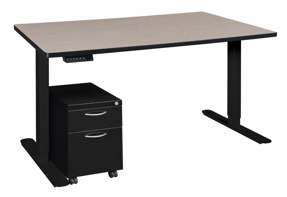 Regency HADSMP6624PLBK Esteem 24-in White Modern/Contemporary Computer Desk
