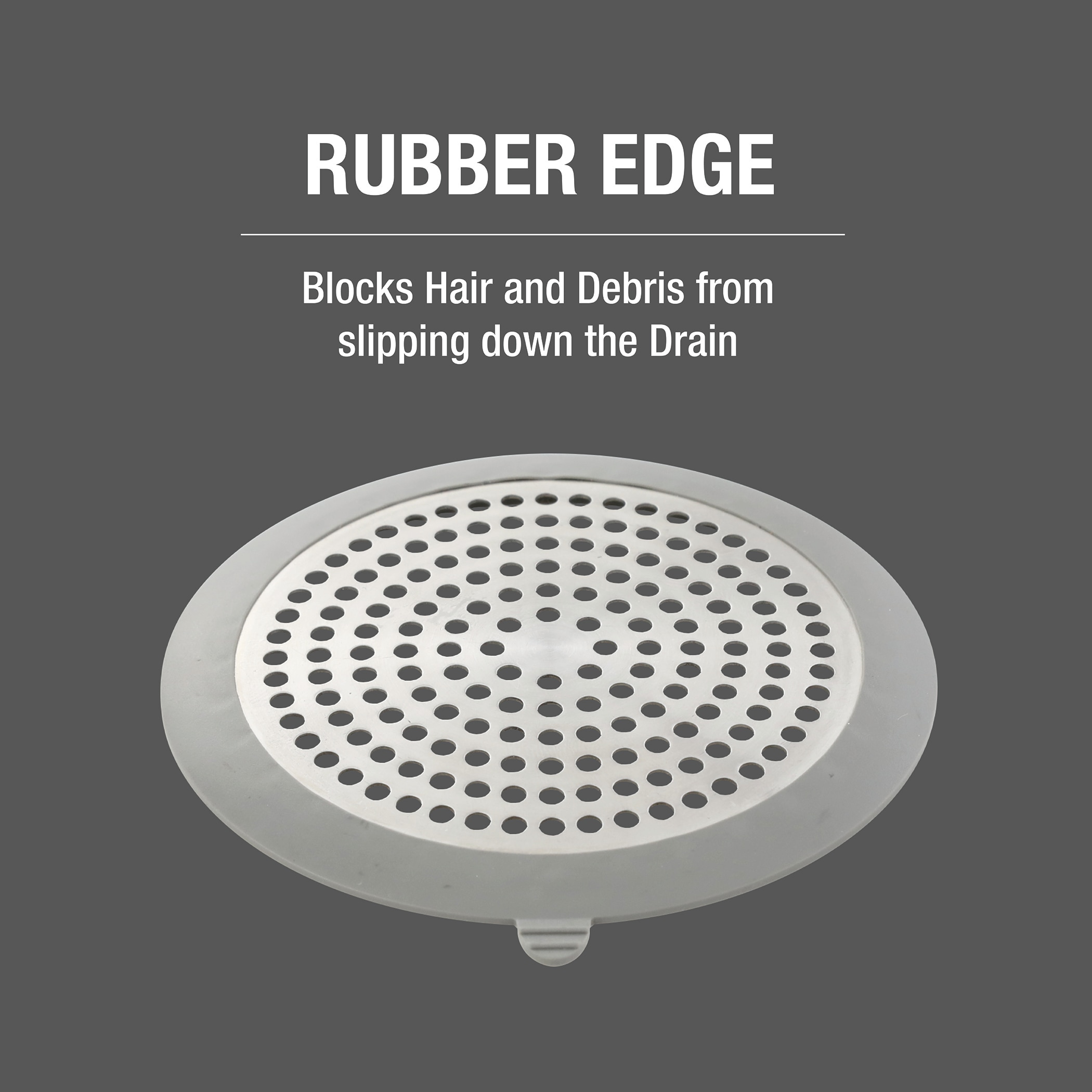 ShowerShroom (Gray) The 2 inch Hair Catcher That Prevents Clogged