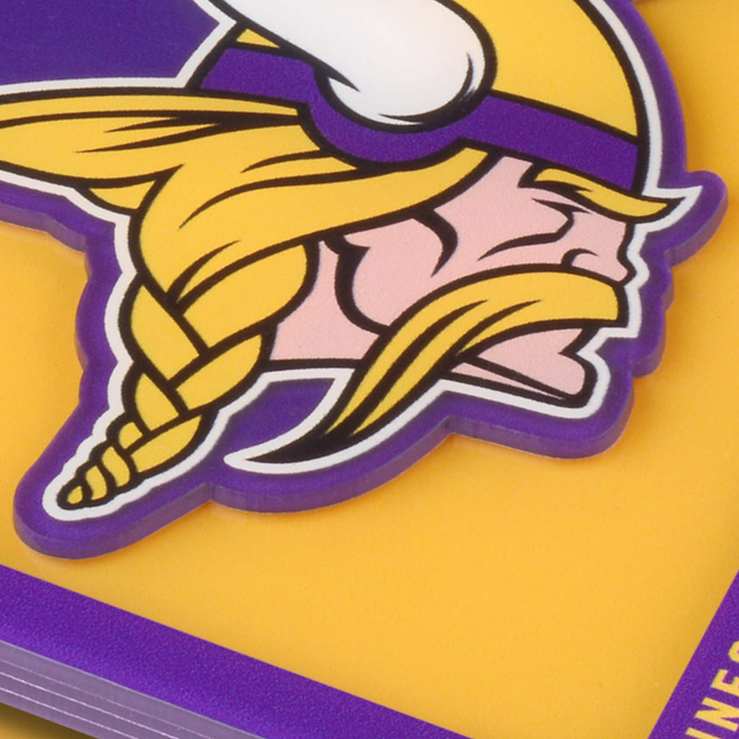 YouTheFan NFL Minnesota Vikings 3D Logo Series Coasters