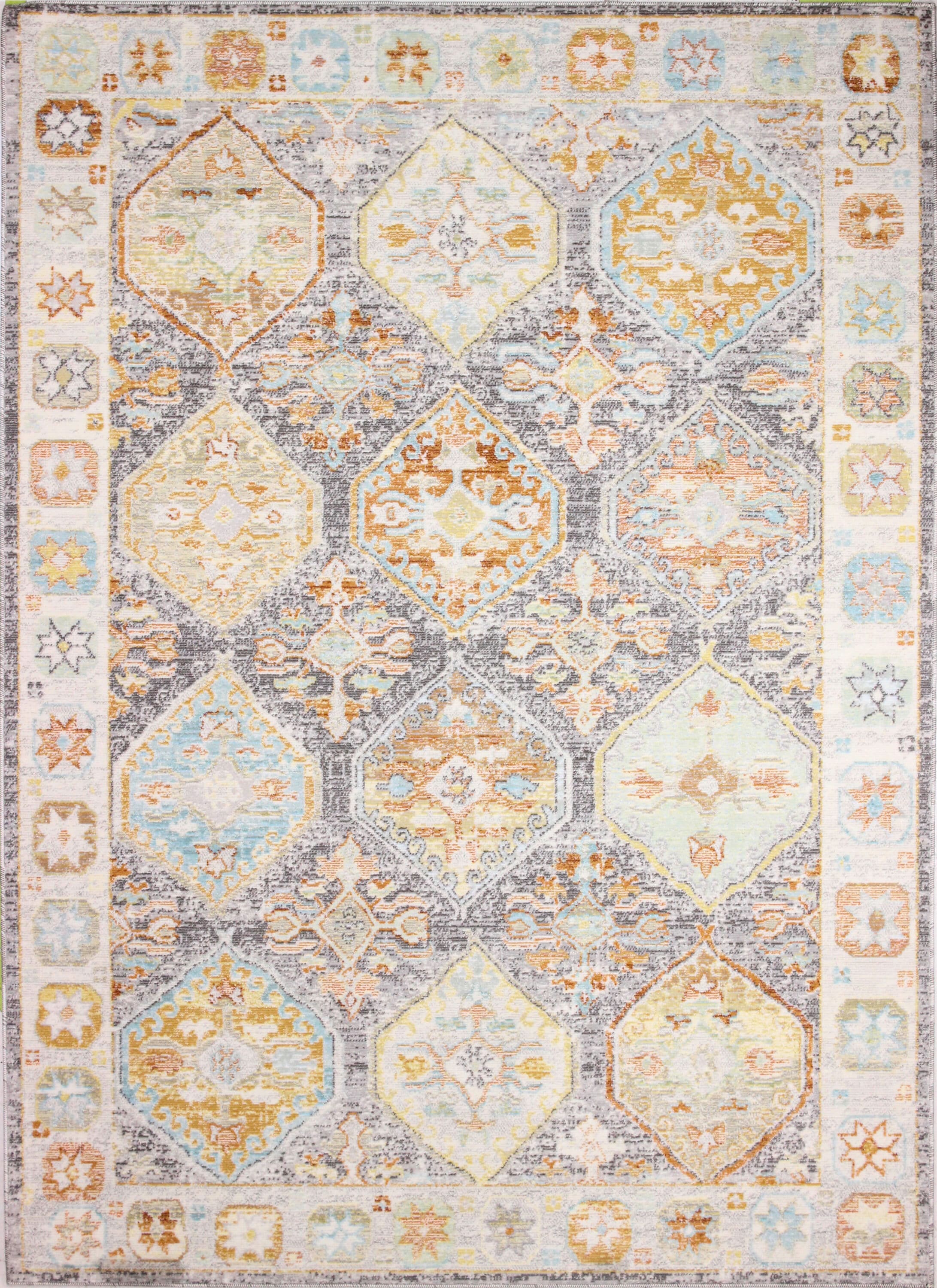 Bashian 649652294155 4 X 6 (ft) Taupe Indoor Geometric Oriental Area Rug