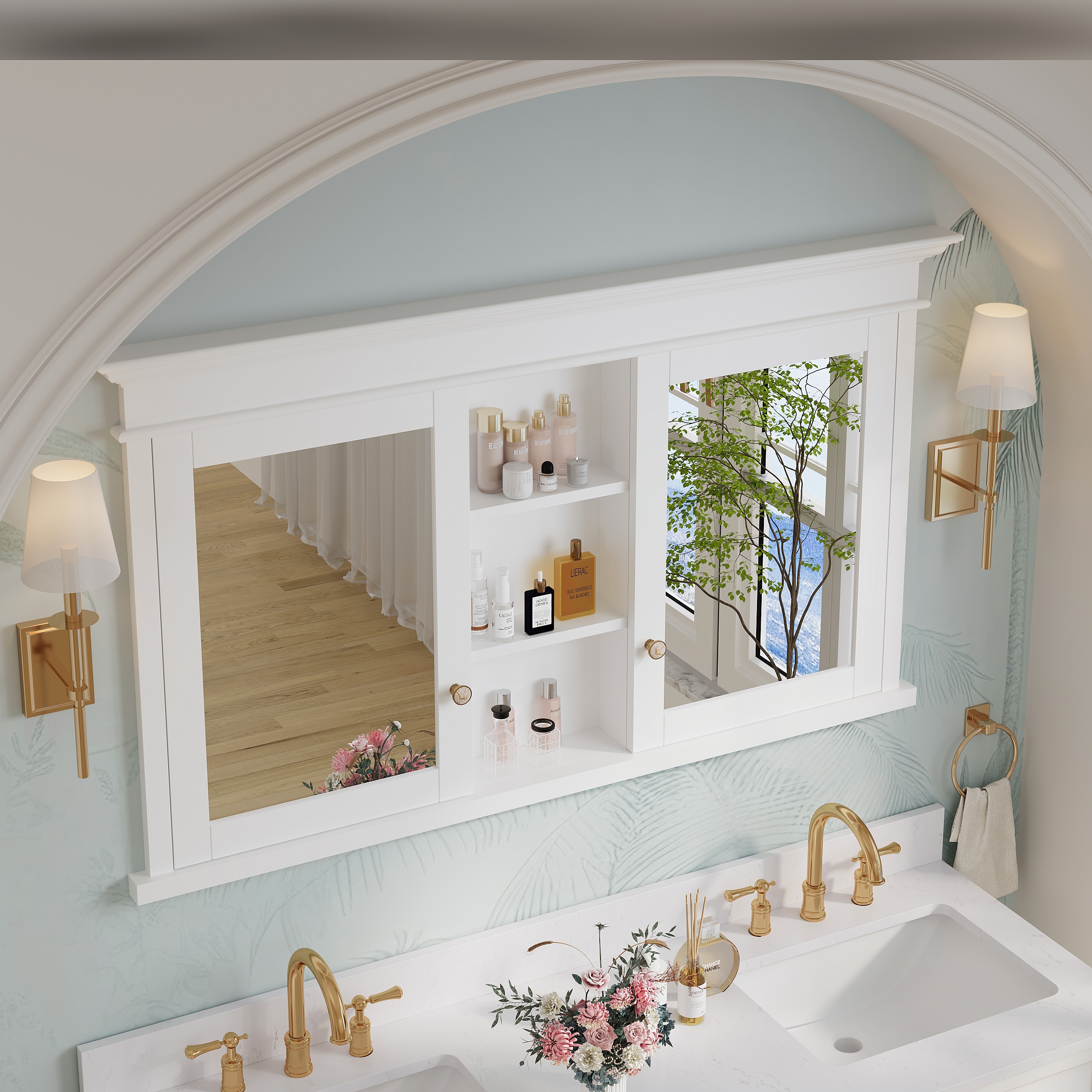 WELLFOR BCB1924BRE -WF Bathroom-Medicine-Cabinets - View #4