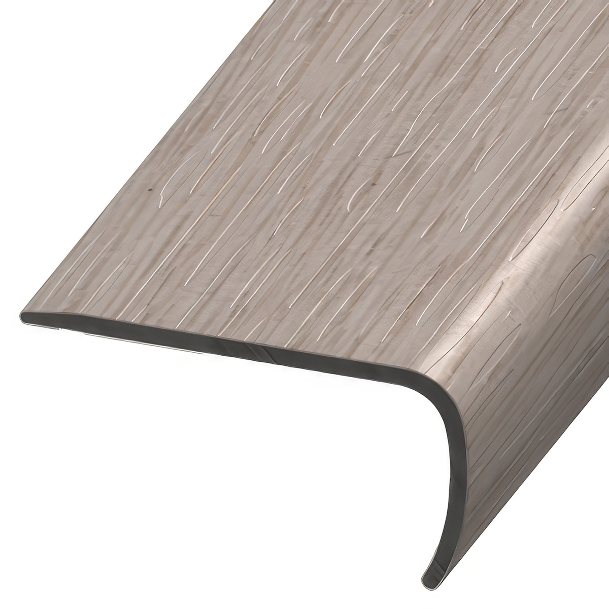 Versatrim VE-113095 SoundTrack GlueCore Lucida-SoundTrack GlueCore-Cashmere Prefinished 1-in T x 2-in W x 94-in L PVC Square cap