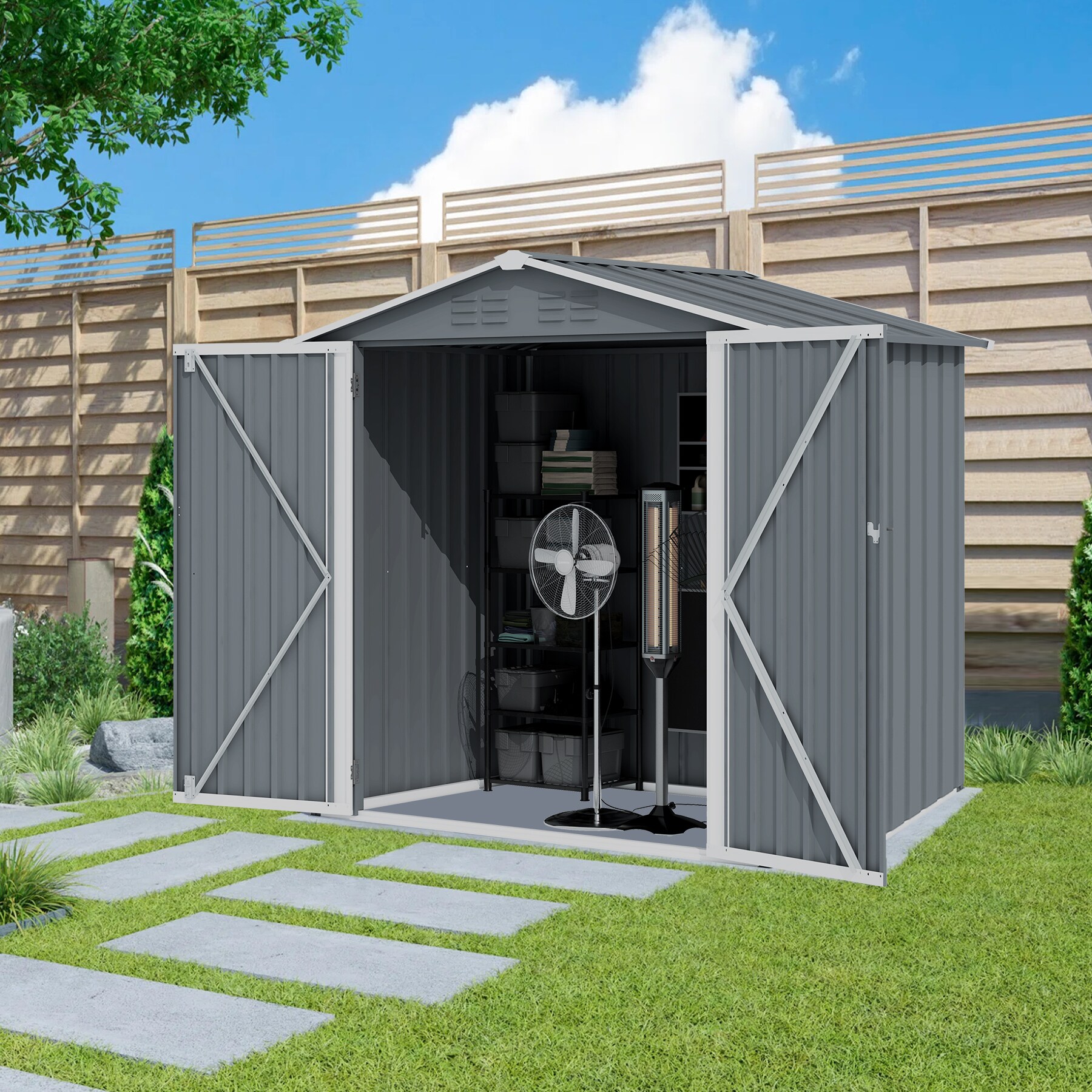 Mondawe MD-W291105898 Metal-Storage-Buildings-Sheds - View #3