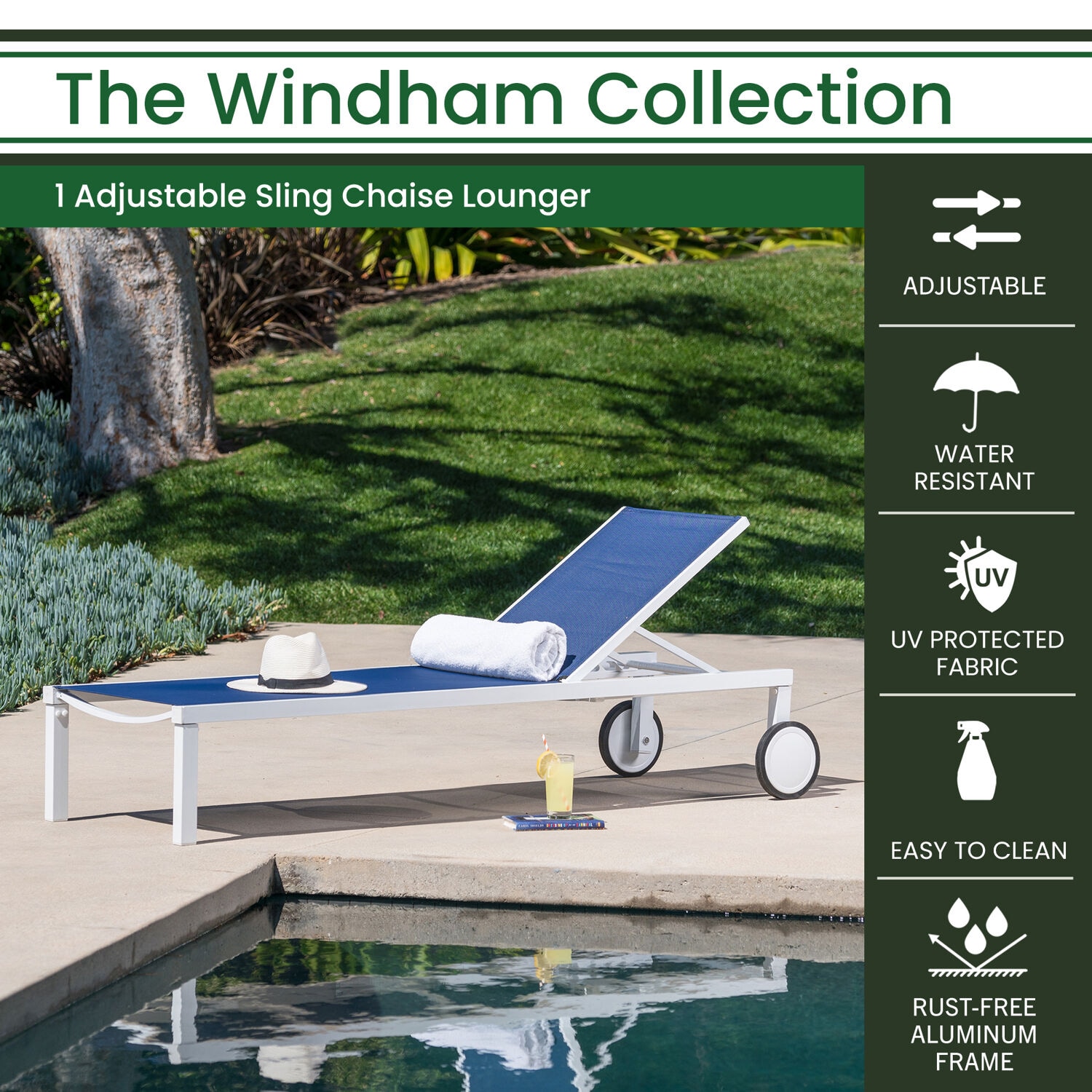 Hanover WINDCHS-W-NVY Patio-Chairs - View #3