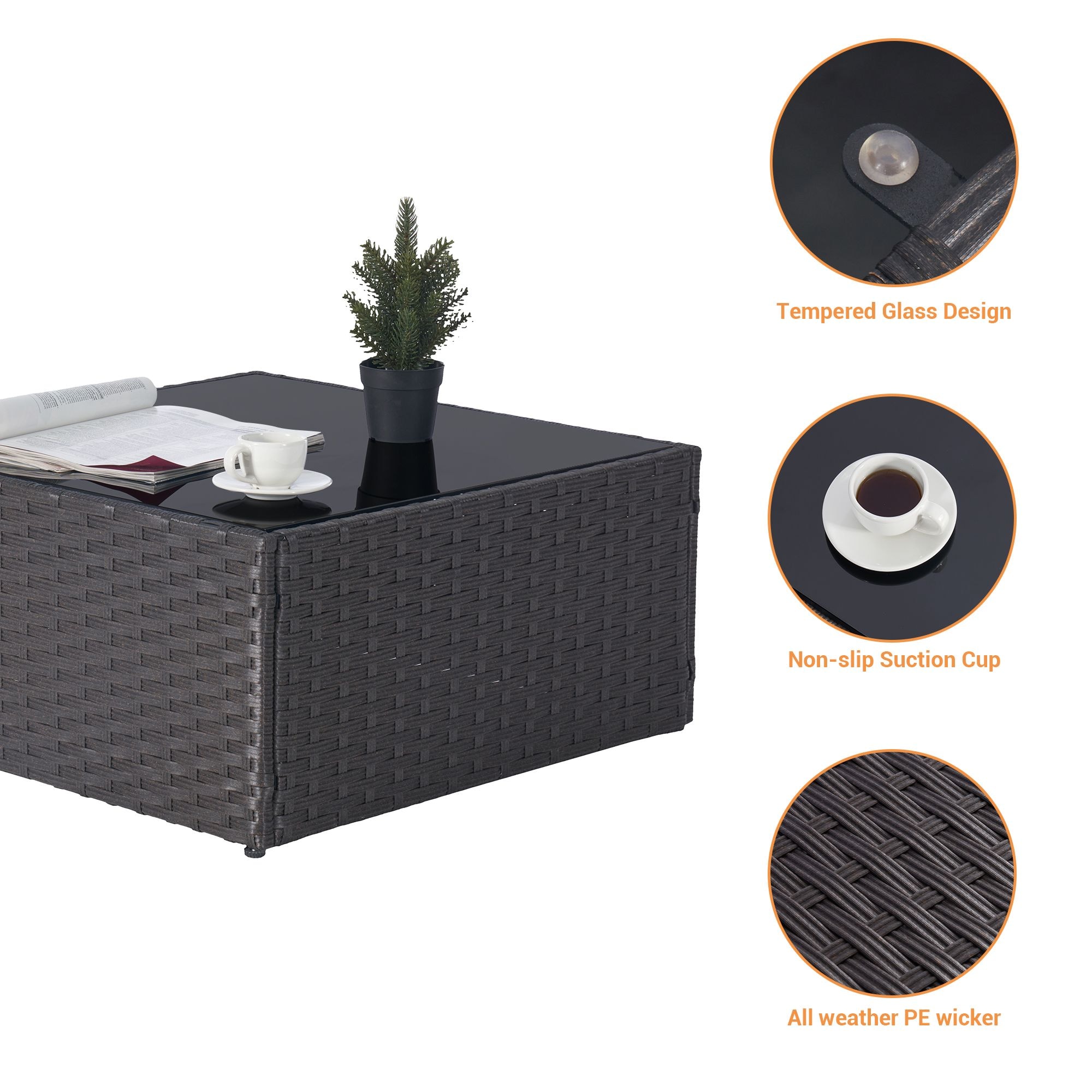 SANSTAR L-WS703-RD-V1 Patio-Conversation-Sets - View #6