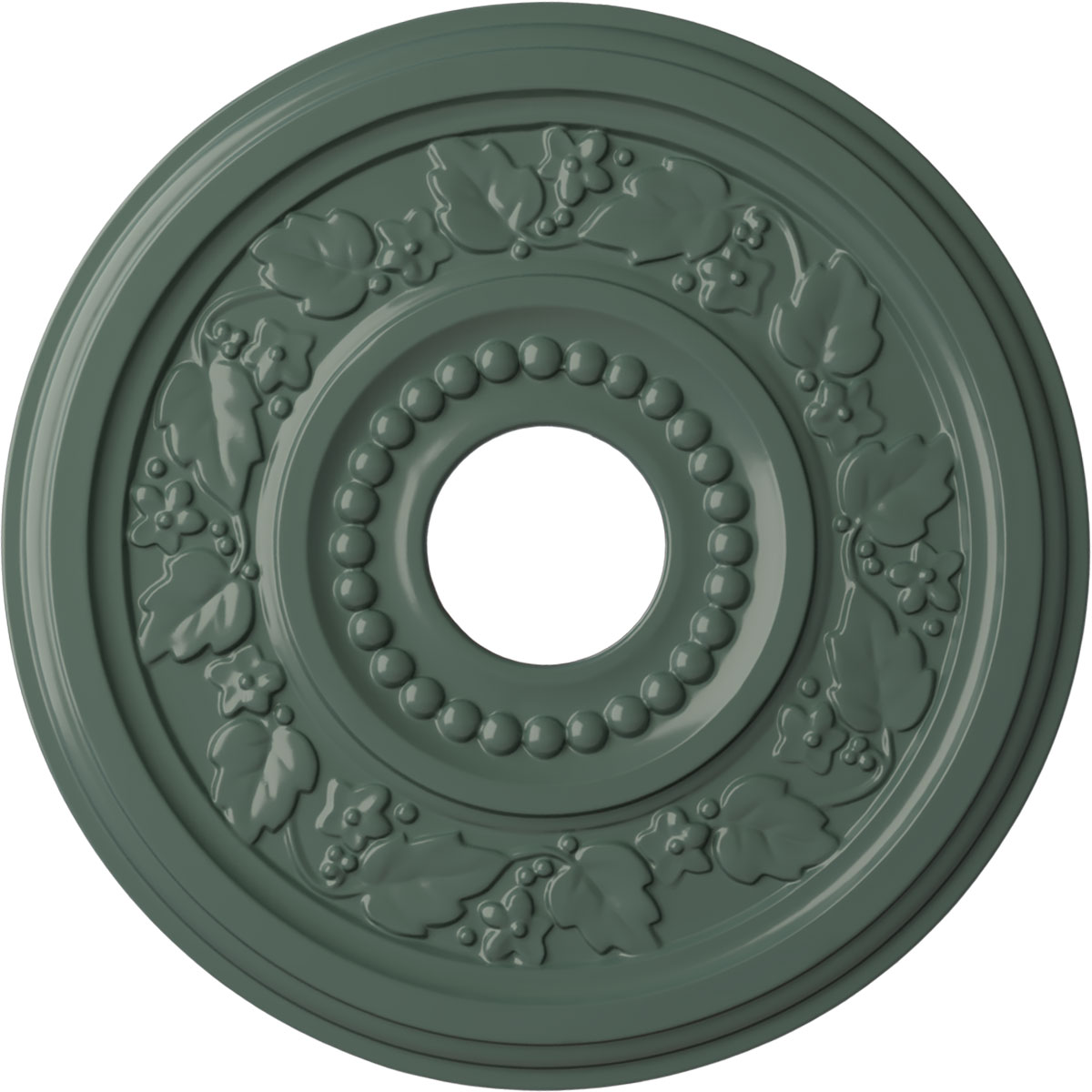 Ekena Millwork CM16GNCBF Genevieve 16.125-in W x 16.125-in L Painted Cloud Burst Polyurethane Whole Ceiling Medallion