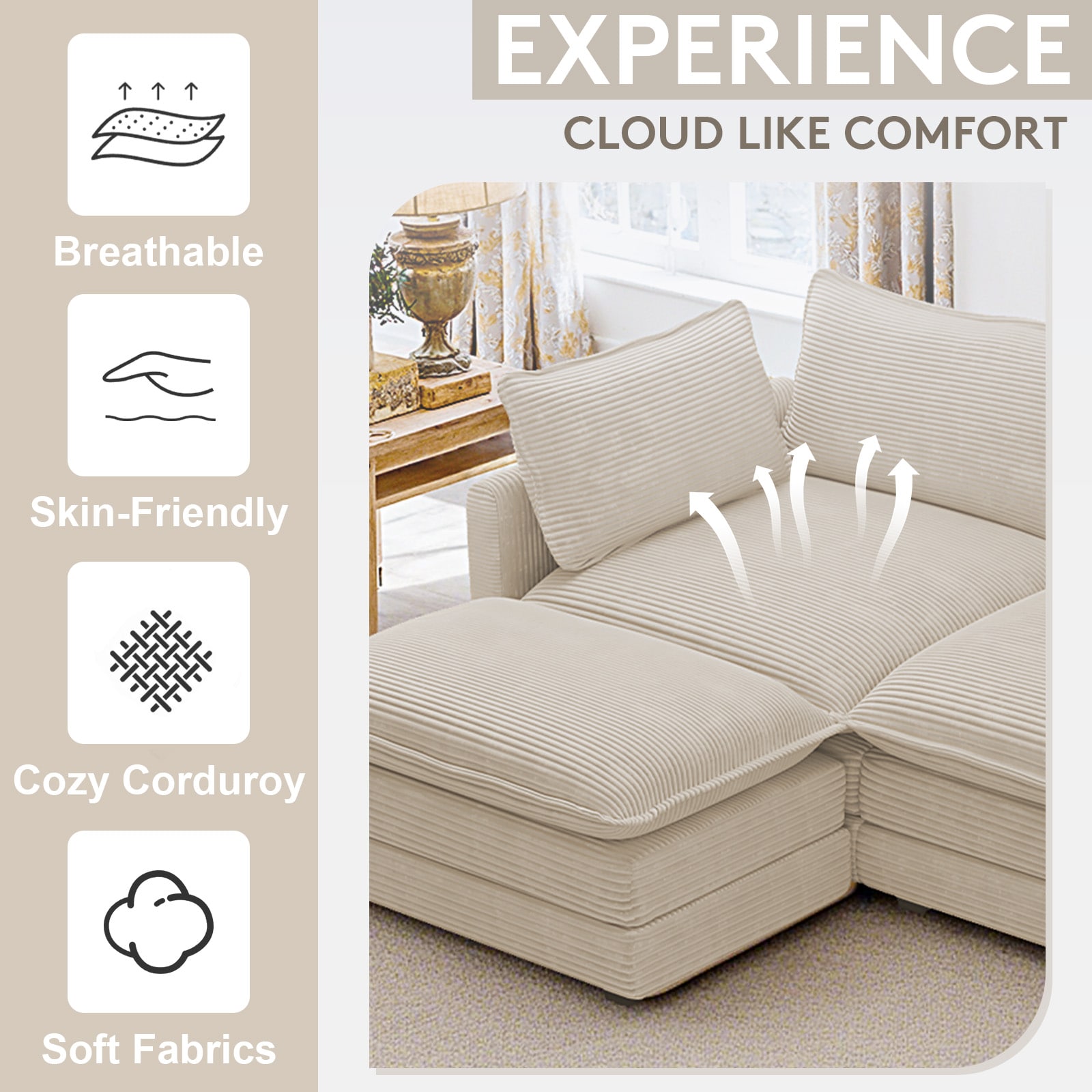 VOUA SAF-MLTER-BE Sofas-Loveseats - View #4