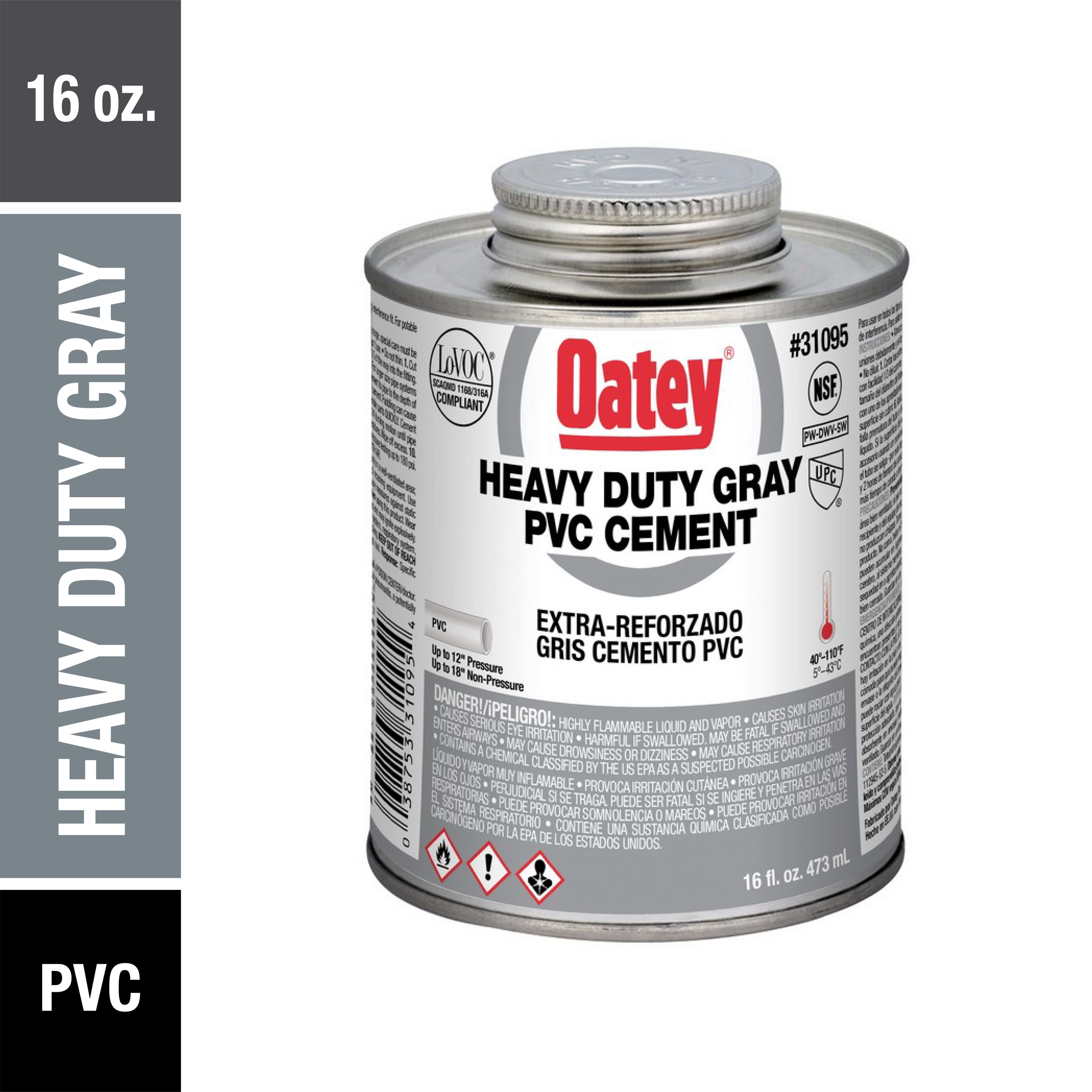 Oatey Rain-R-Shine 8 oz. Medium Blue PVC Cement 308913 - The Home Depot