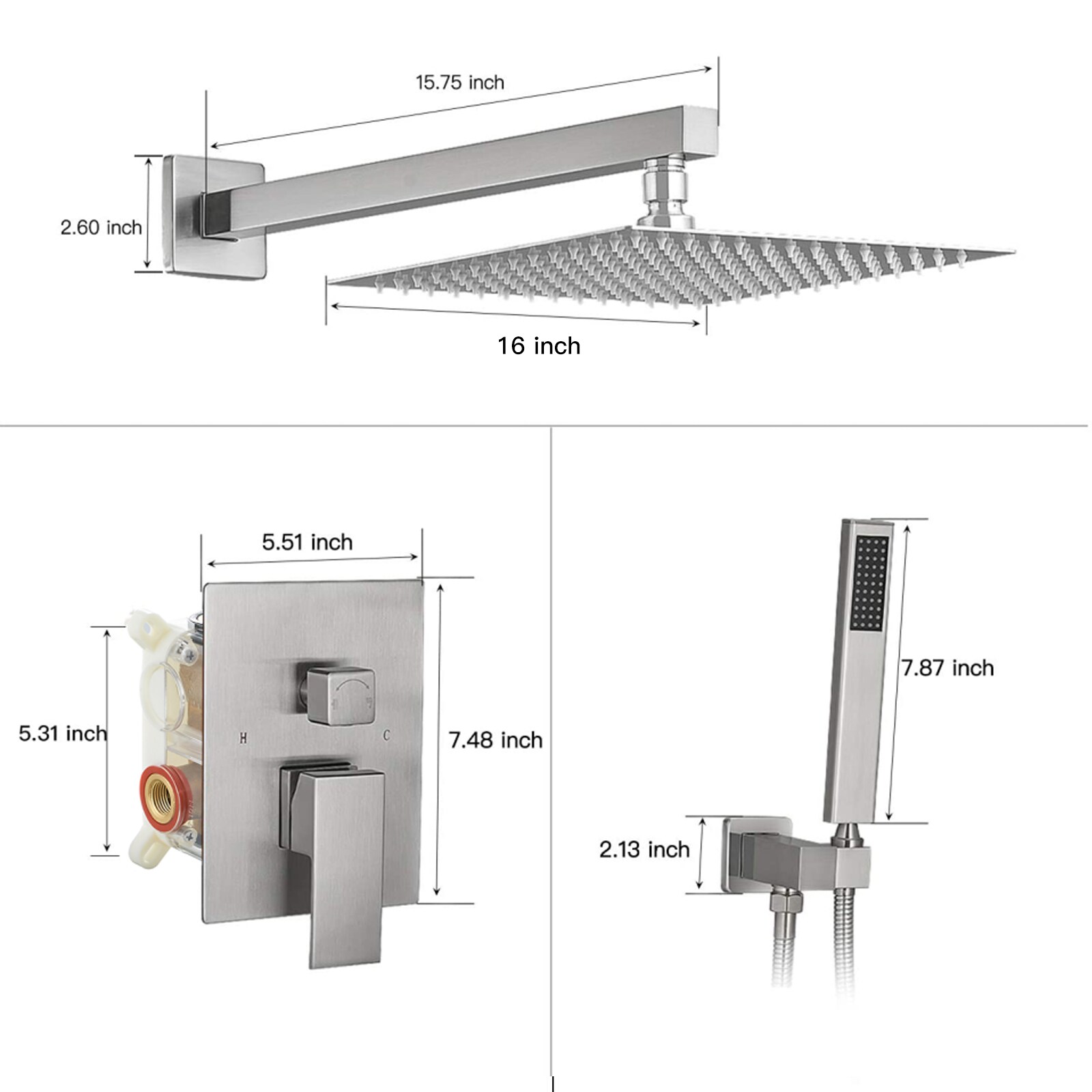 BWE A-95016-N Tub-Shower-Faucets - View #8