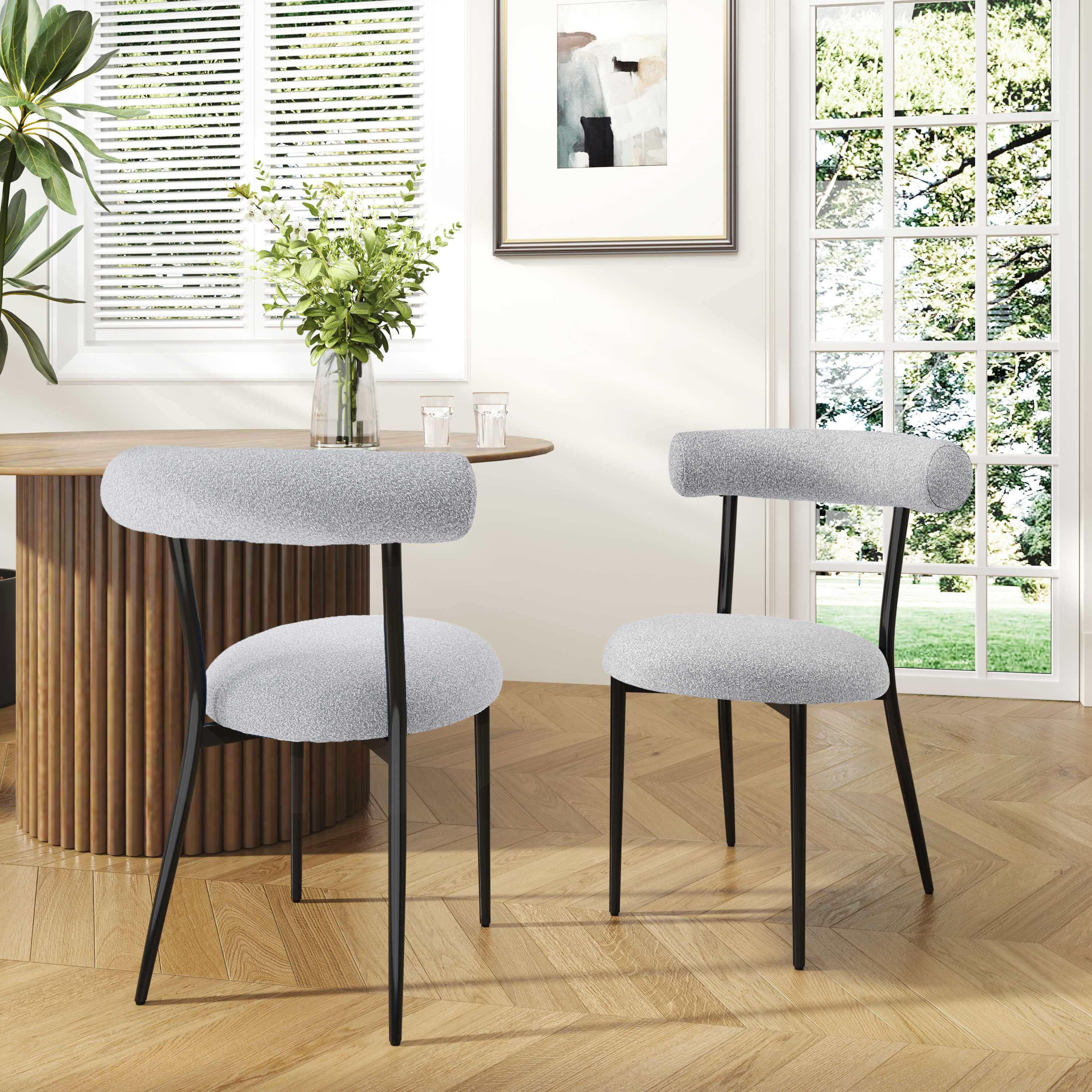 Vynxaria LEXY0141-DJCY-2GRY Dining-Chairs - View #2
