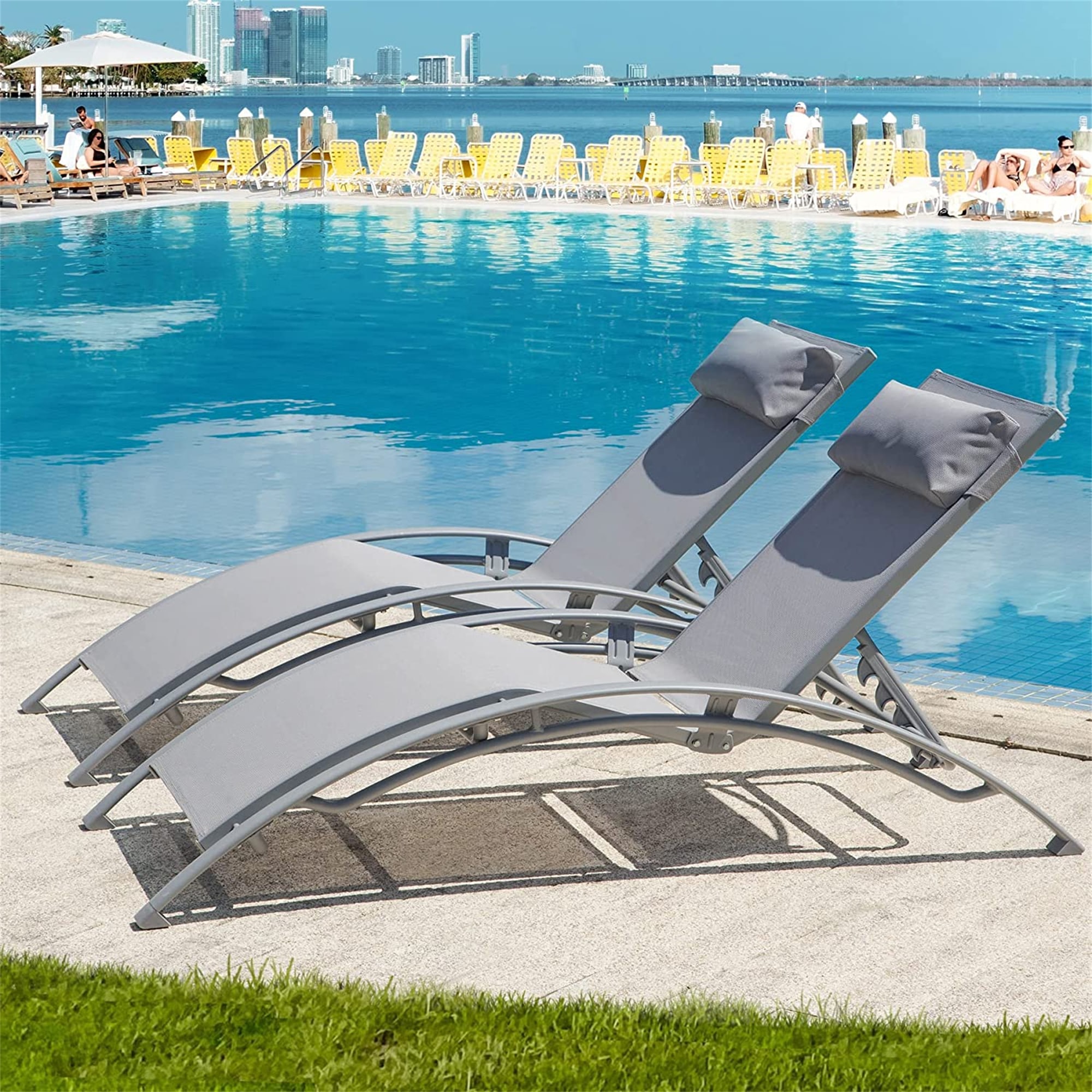 WELLFOR DOGN70508GR-2 Patio-Chairs - View #5
